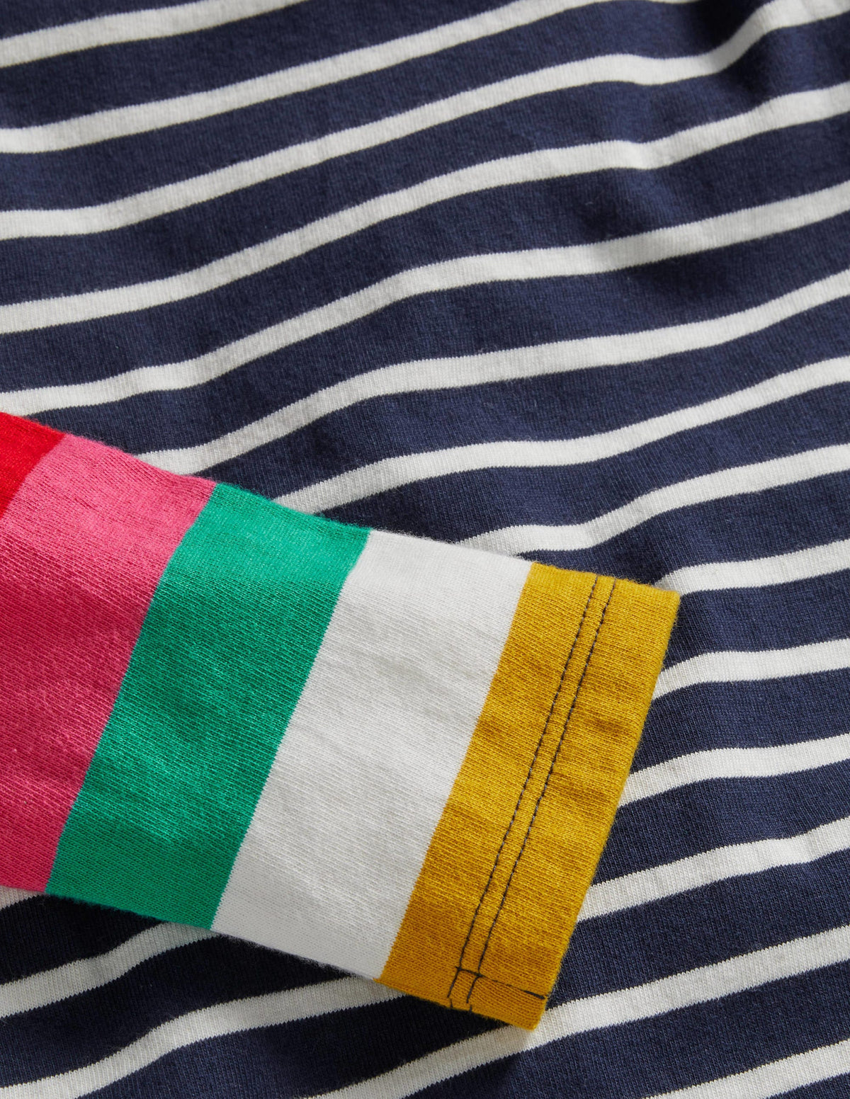 Fun Breton-Ivory/Starboard Navy Rainbow - Image 3
