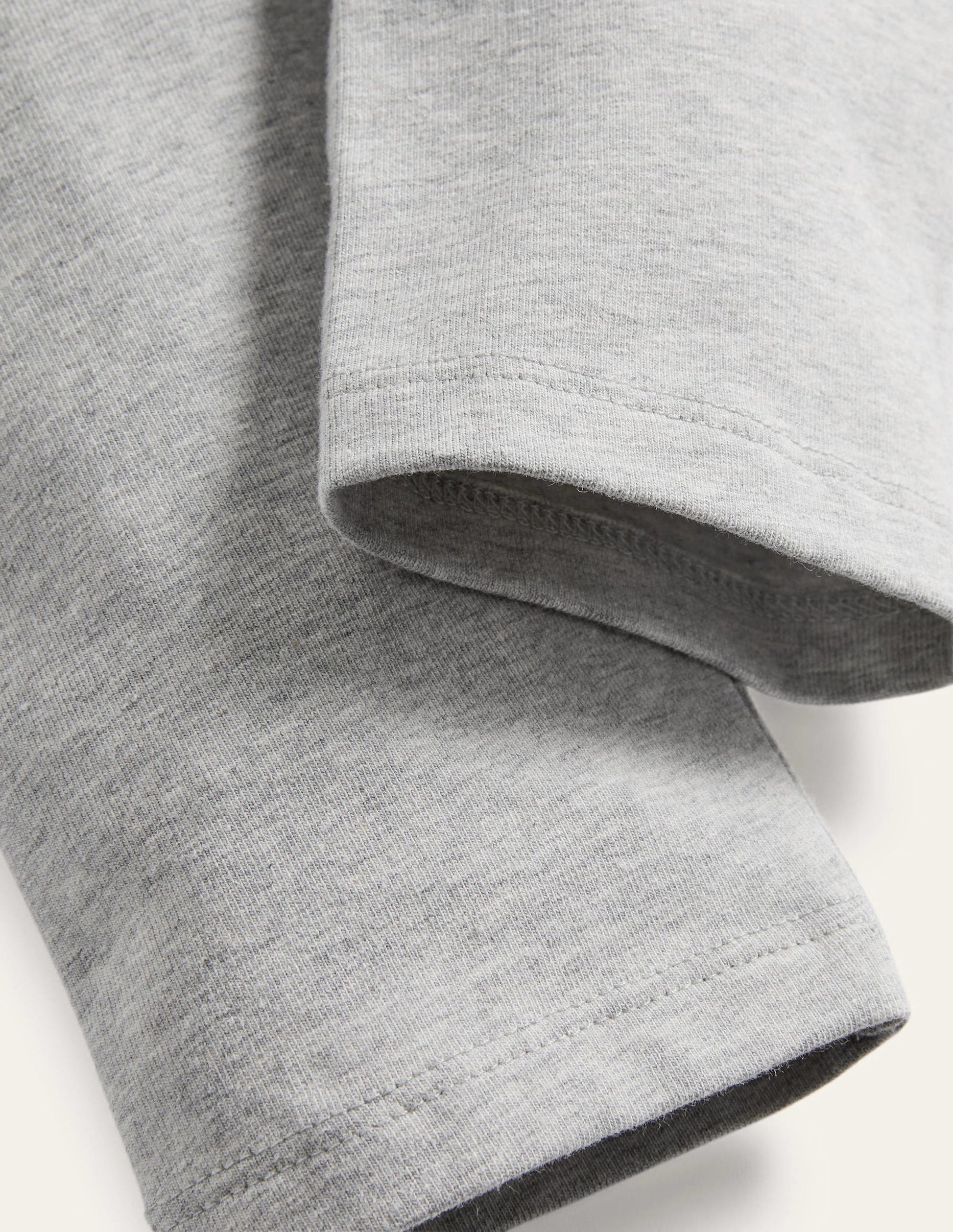 Plain Cropped Leggings-Grey Marl-3