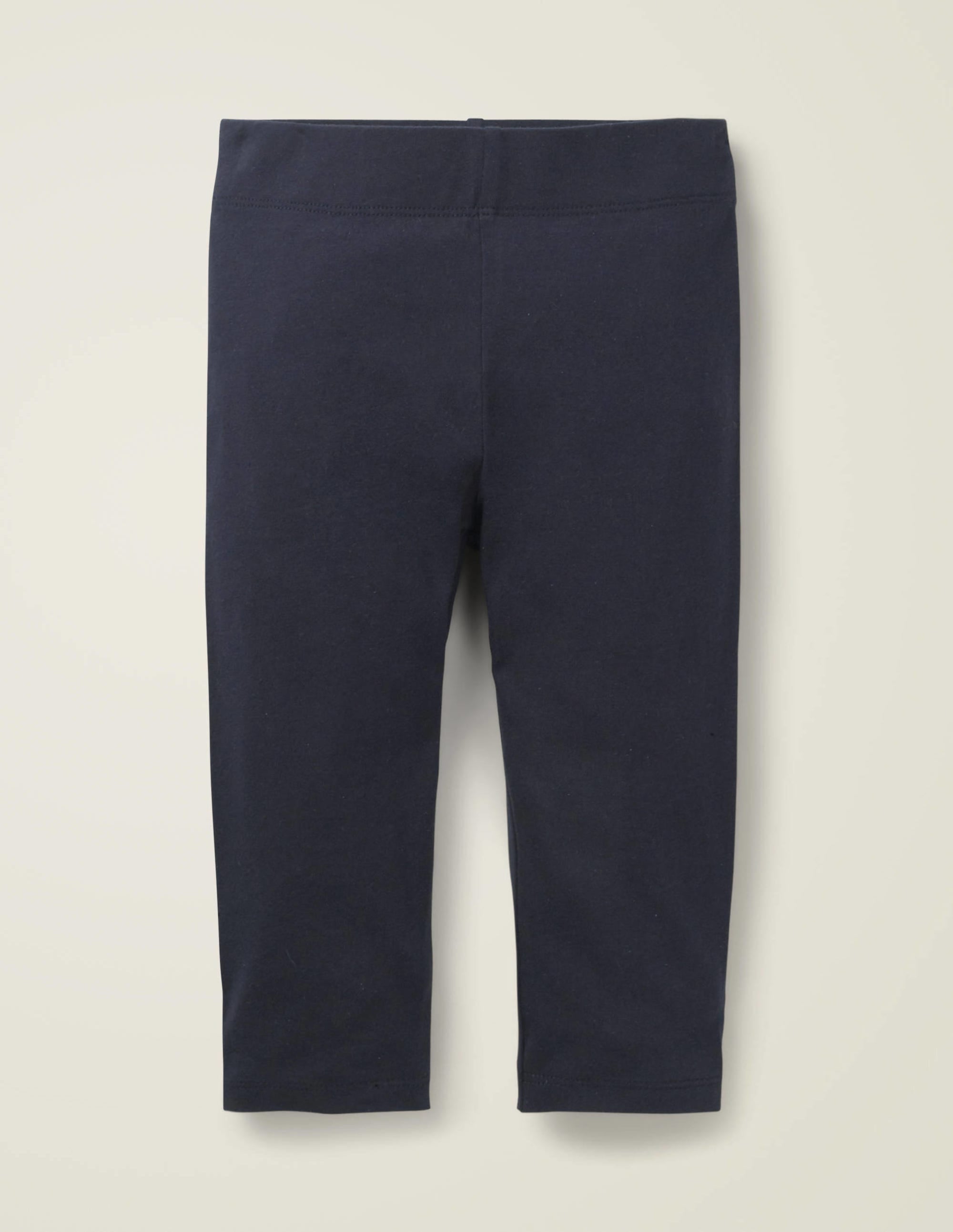 Plain Cropped Leggings-Starboard Blue - Image 1