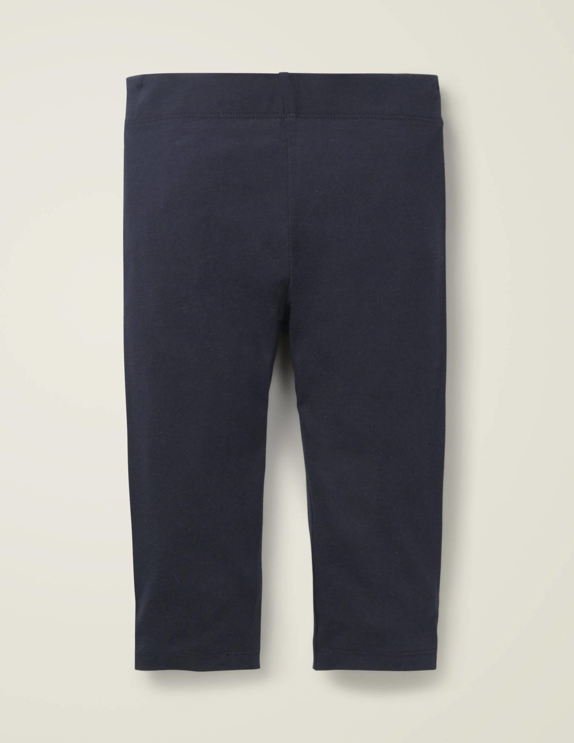 Plain Cropped Leggings-Starboard Blue - Image 2