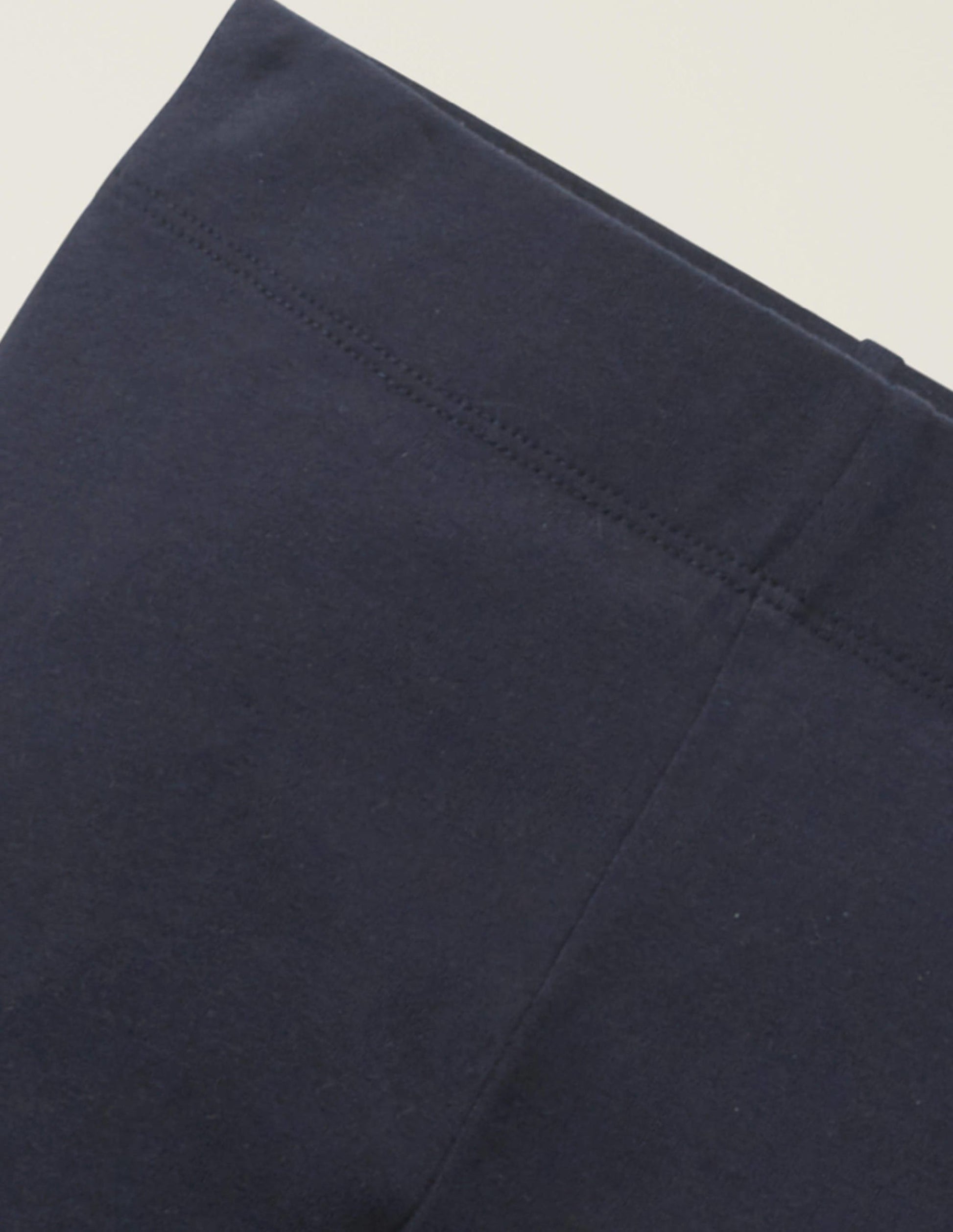 Plain Cropped Leggings-Starboard Blue-3