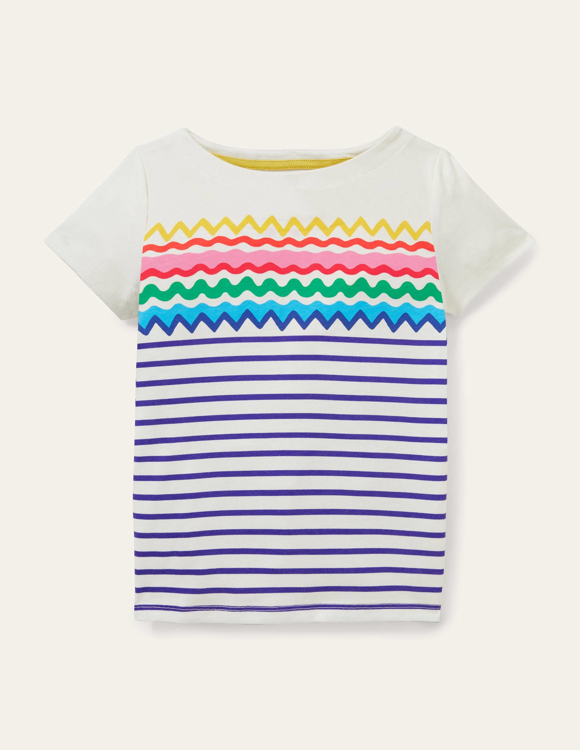 Short-sleeved Breton-Ric Rac Placement Breton - Image 1