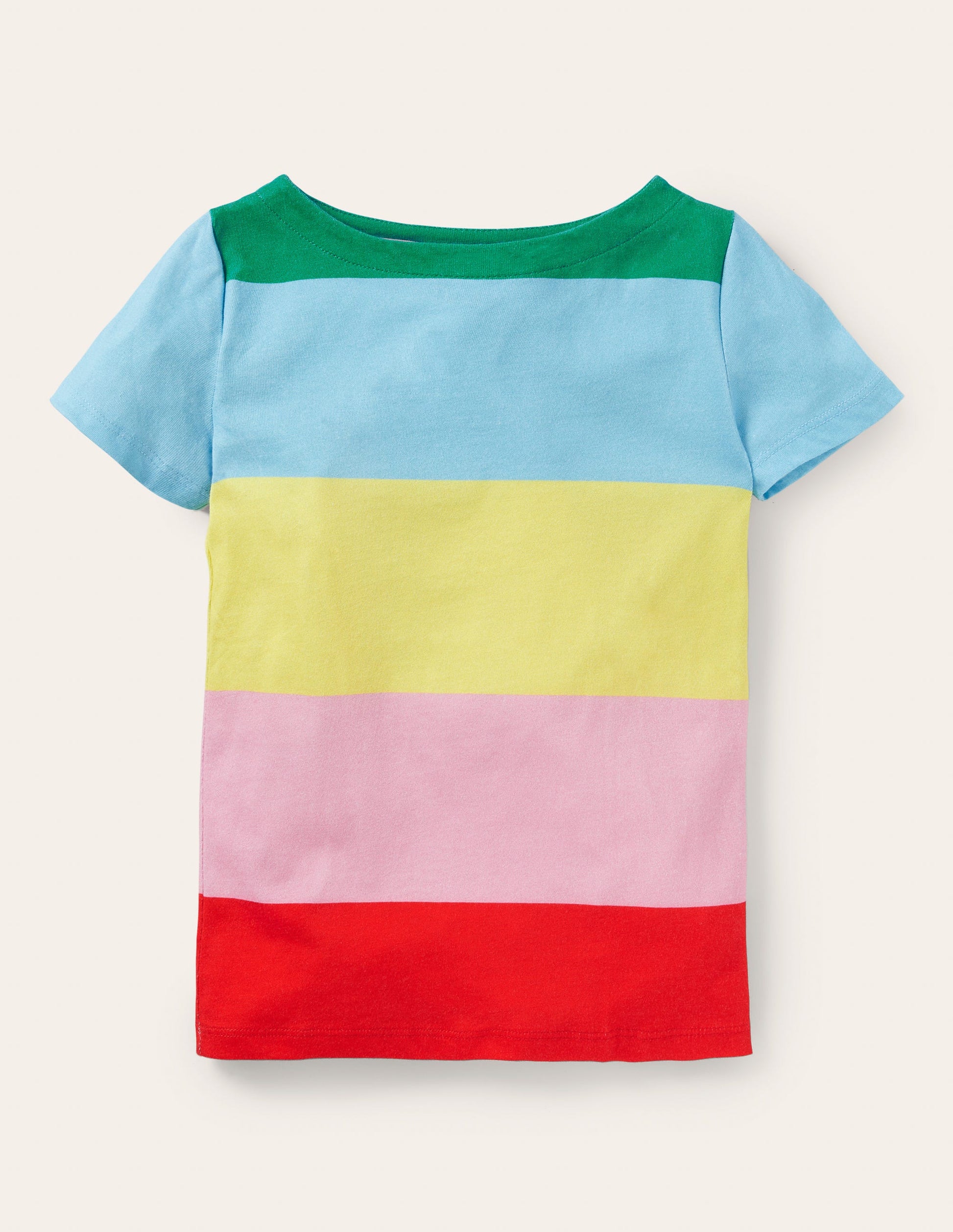 Short-sleeved Breton-Multi Stripe-1