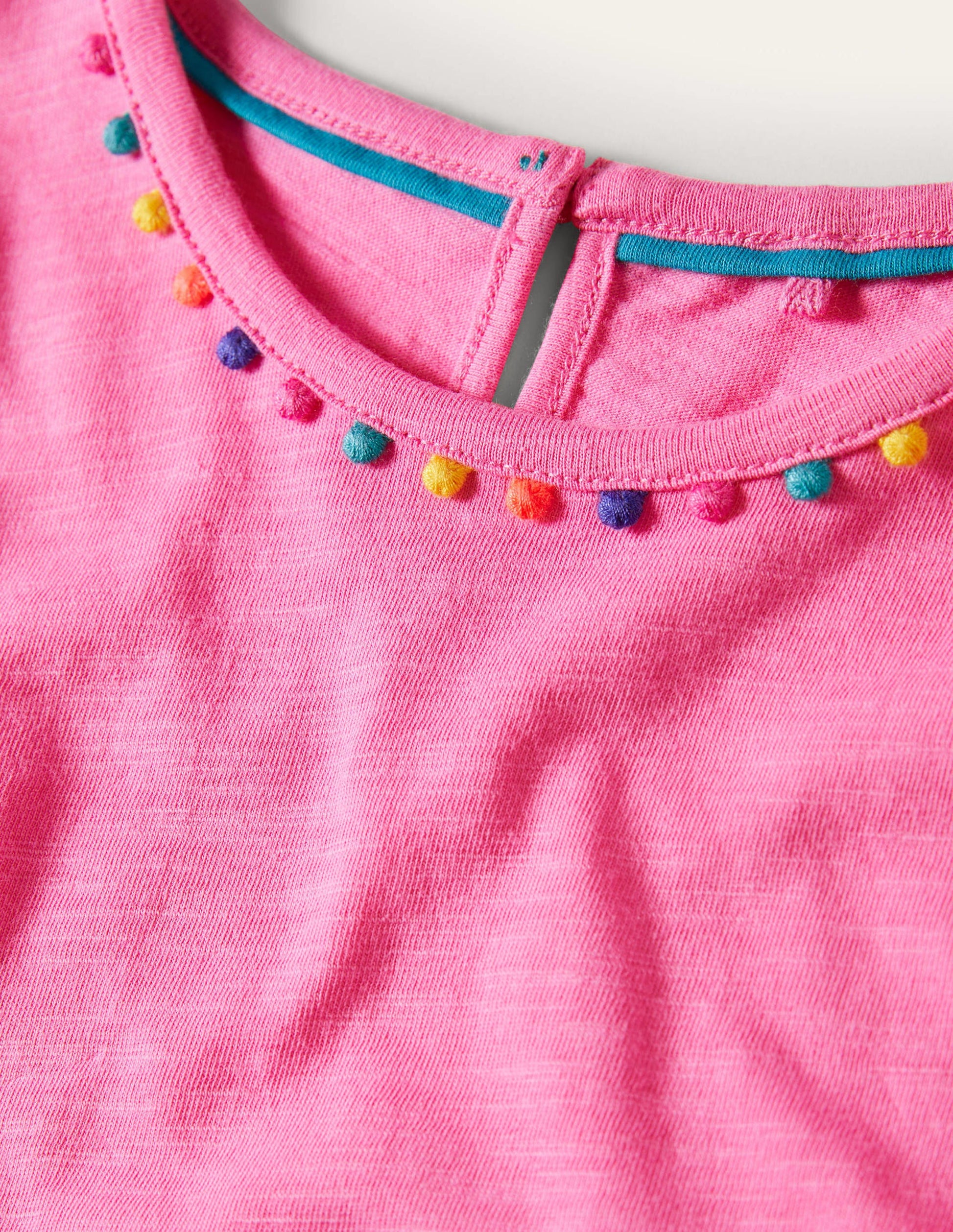 Charlie Pom Jersey T-shirt-Strawberry Ice Pink-3