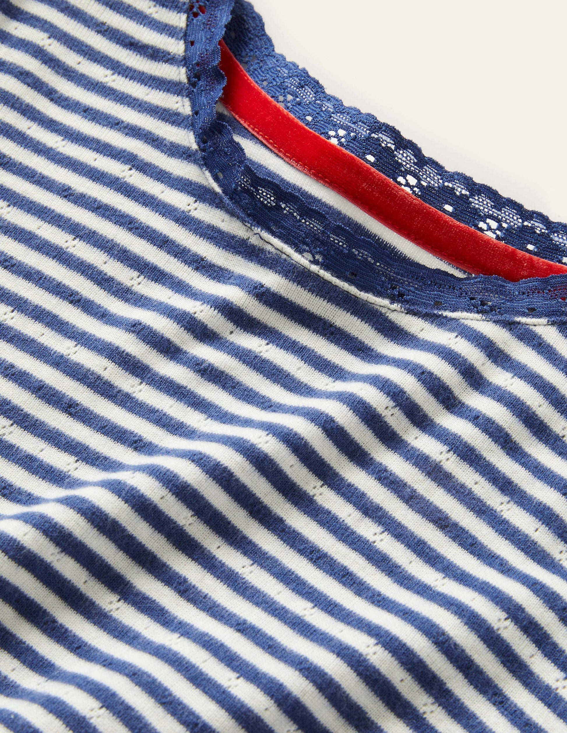 Supersoft Pointelle T-shirt-Starboard Blue/Ivory-3