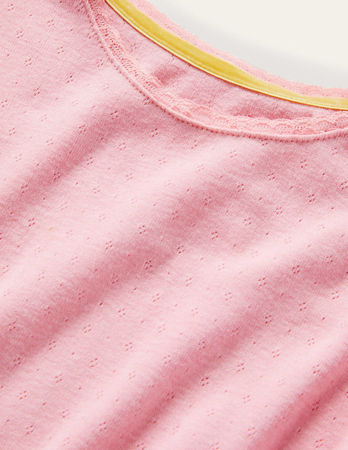 Supersoft Pointelle T-shirt-Formica Pink - Image 3