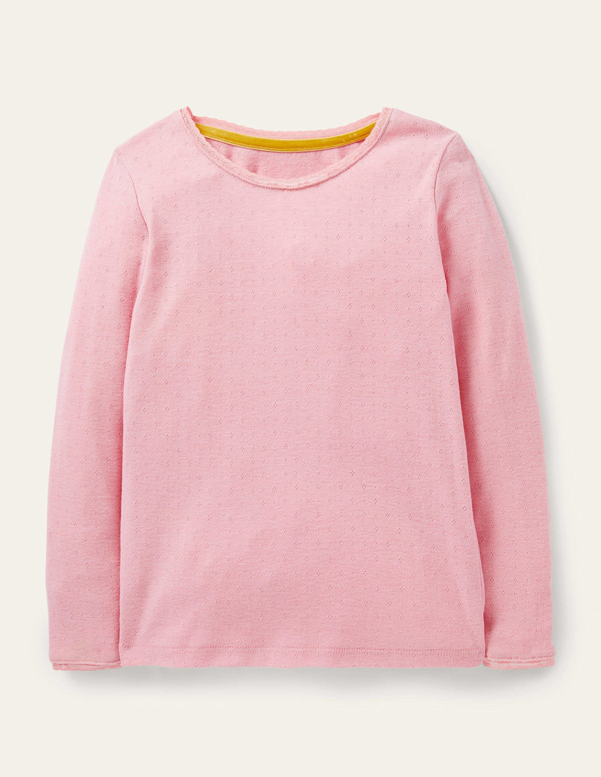 Supersoft Pointelle T-shirt-Formica Pink - Image 1