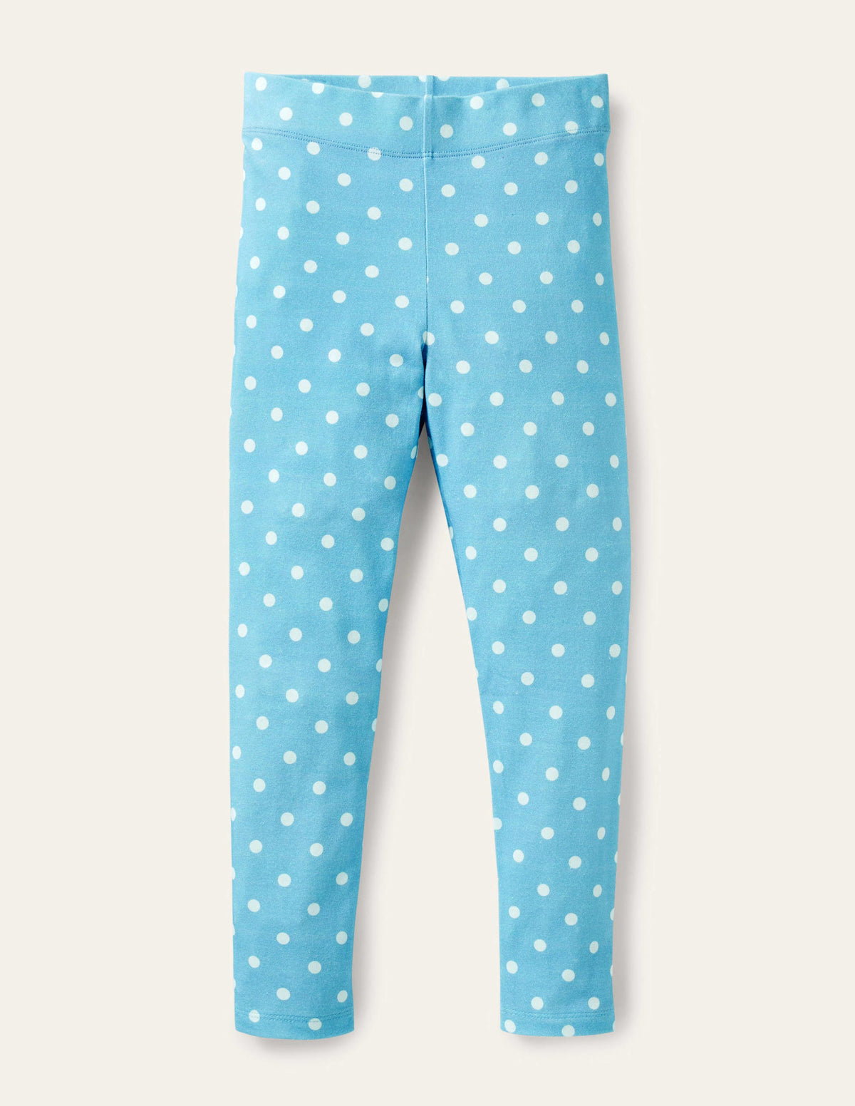 Fun Leggings-Aqua/Ivory Spot-1