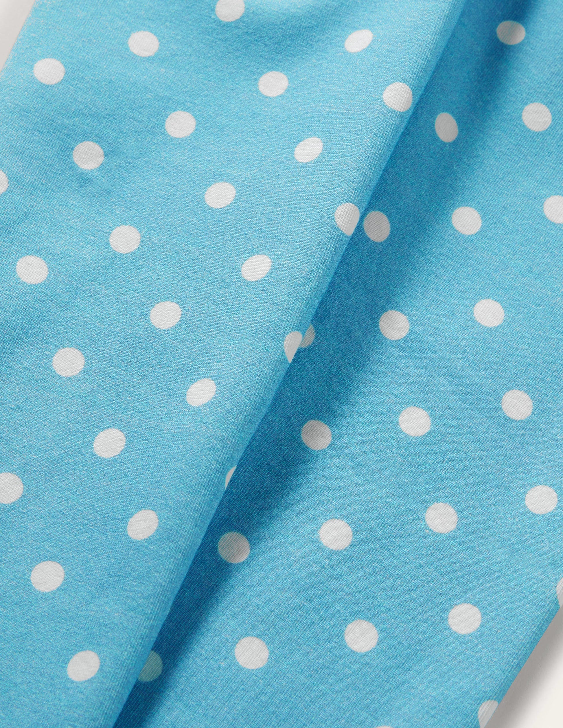 Fun Leggings-Aqua/Ivory Spot-3