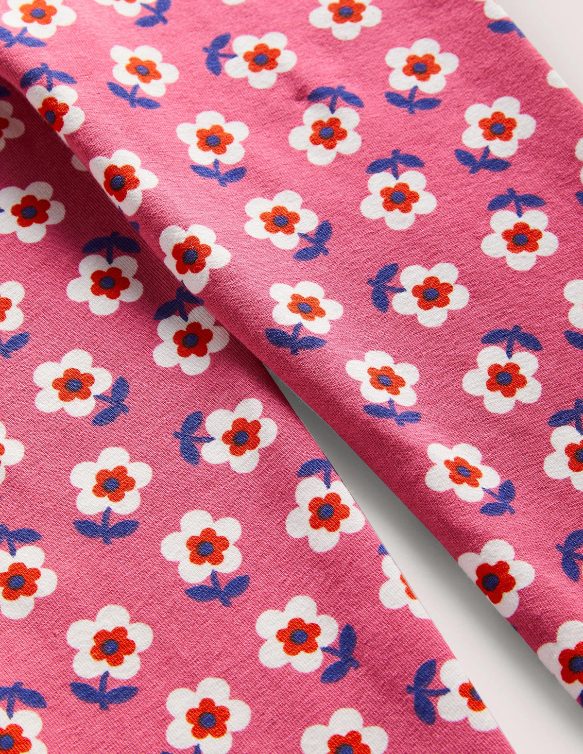Fun Leggings-Sweet William Pink Small Daisy - Image 3