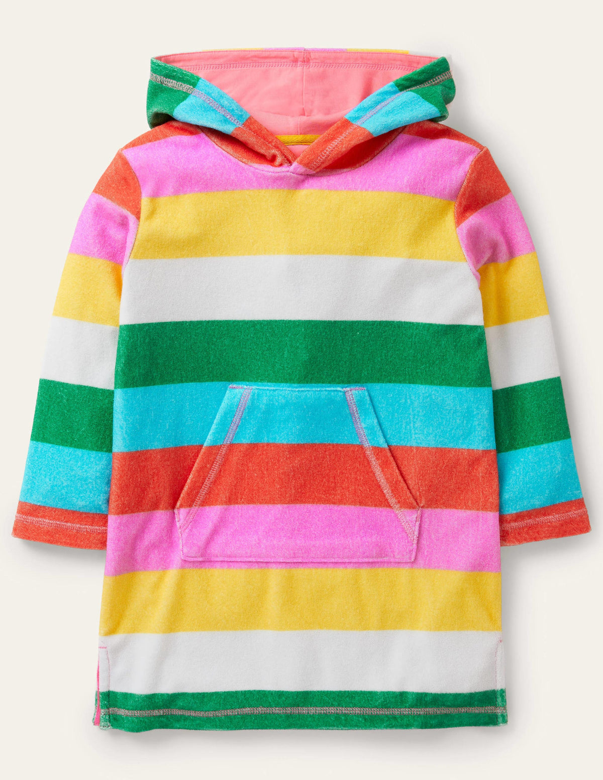 Towelling Throw-On-Multi Rainbow - Image 1