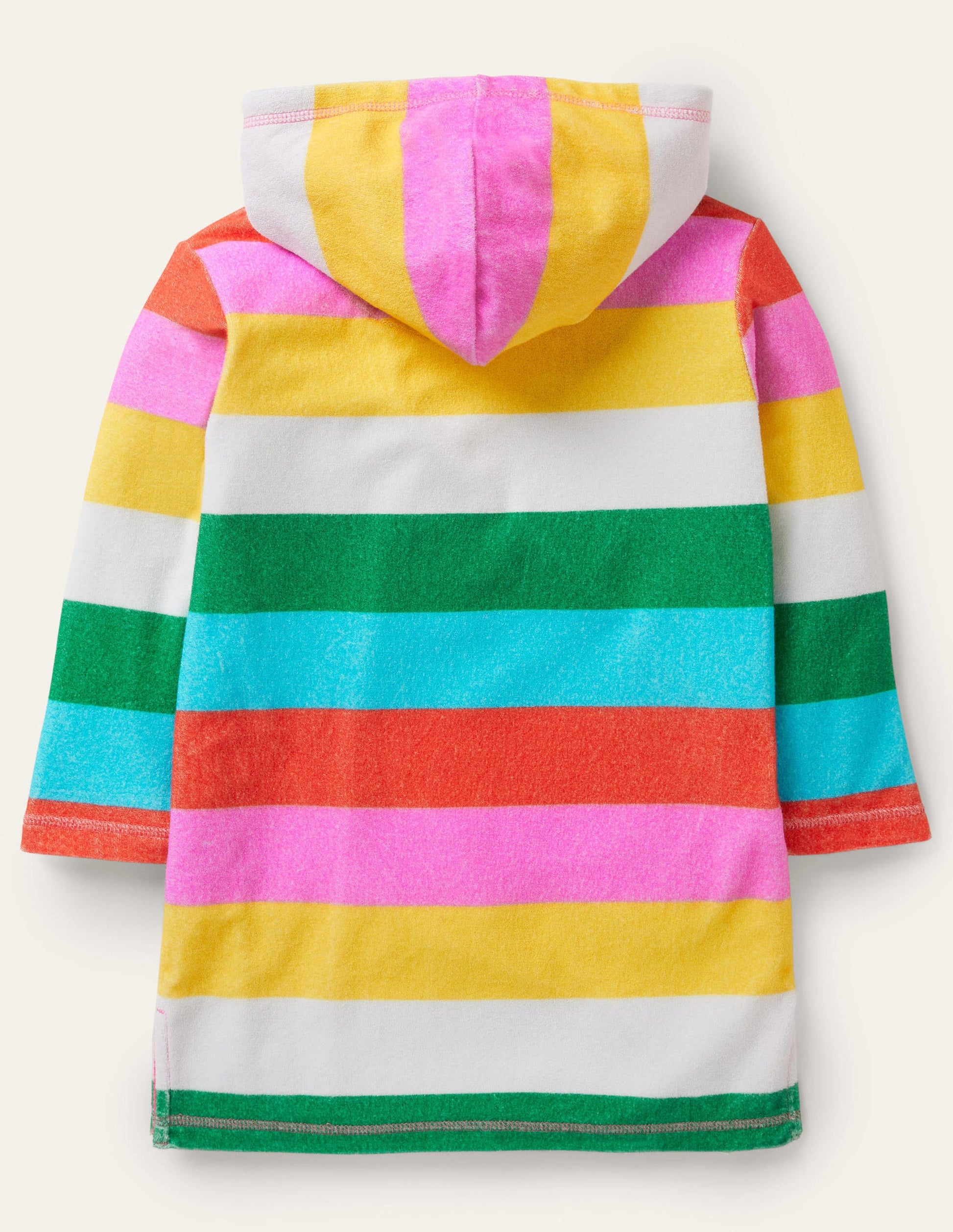 Towelling Throw-On-Multi Rainbow-2