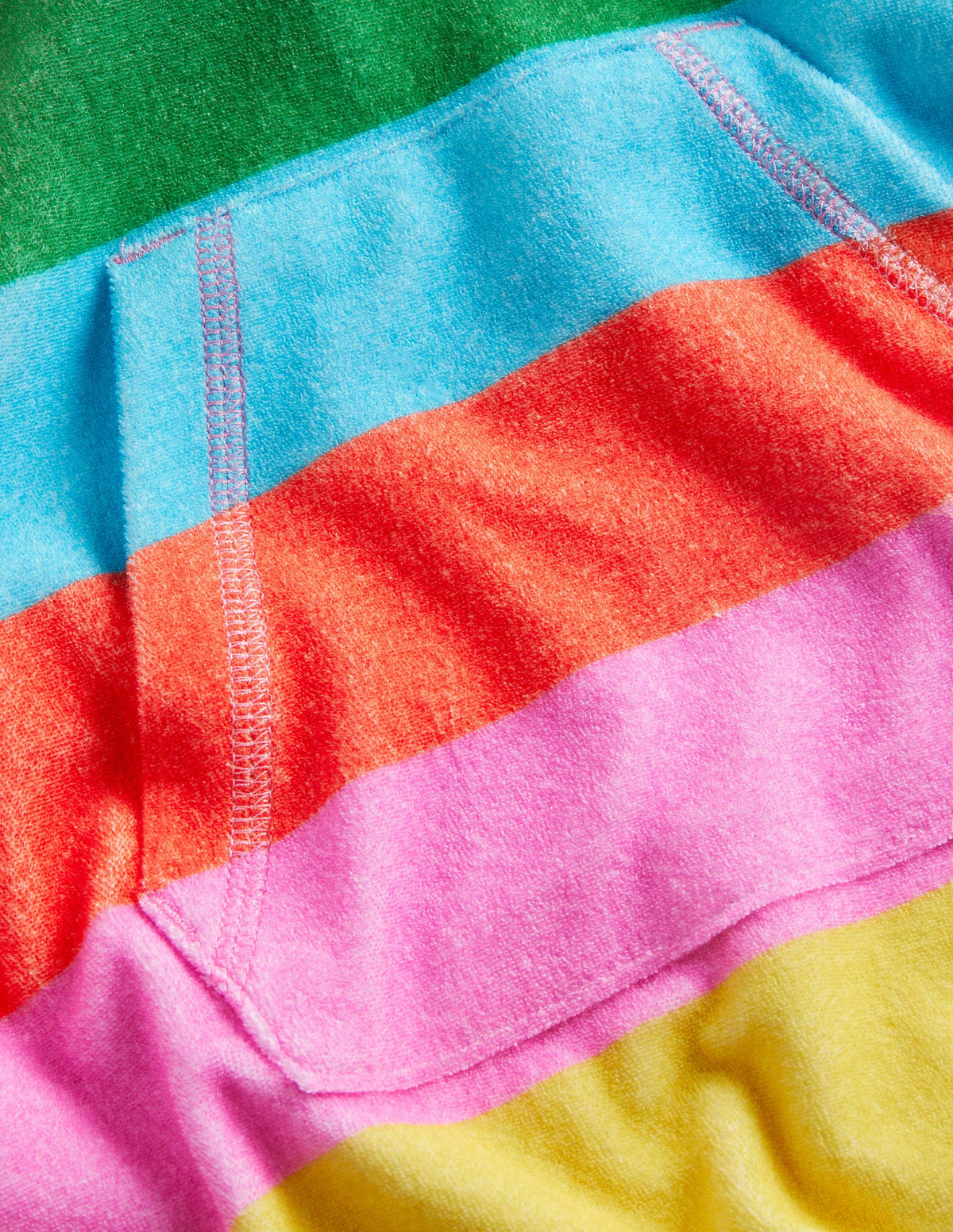 Towelling Throw-On-Multi Rainbow - Image 3