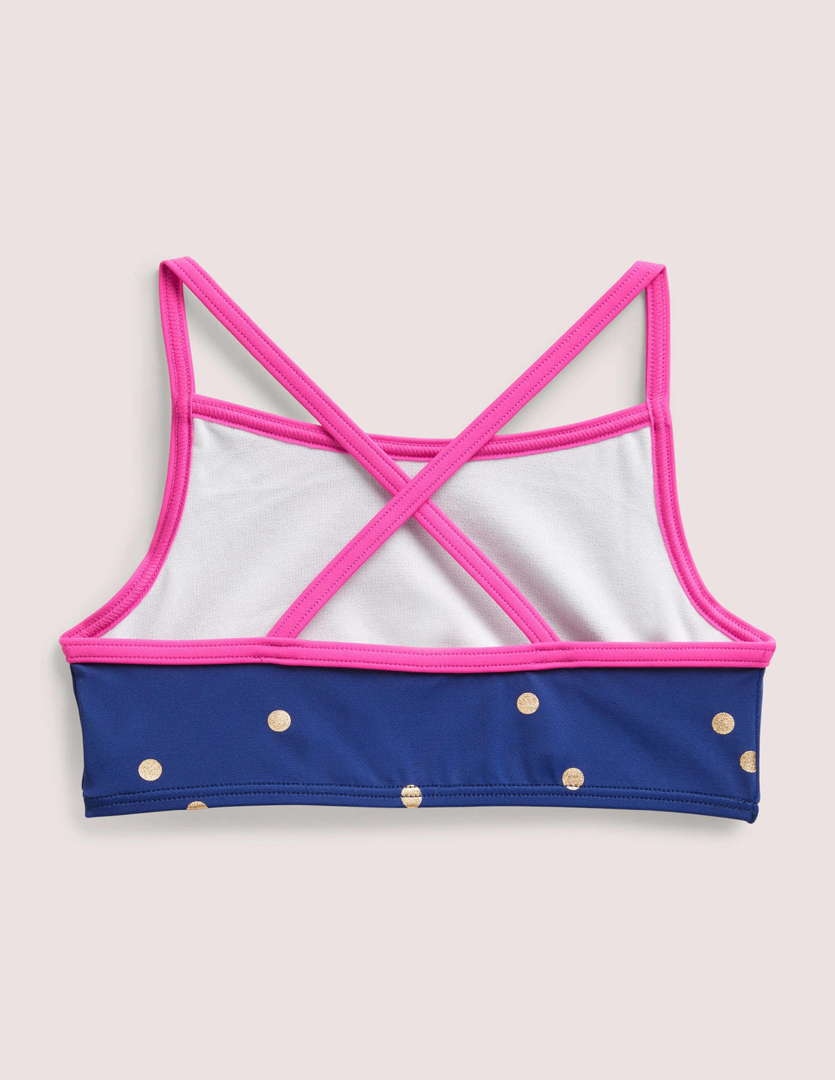 Patterned Bikini Top-Harmony Blue Gold Spot - Image 2
