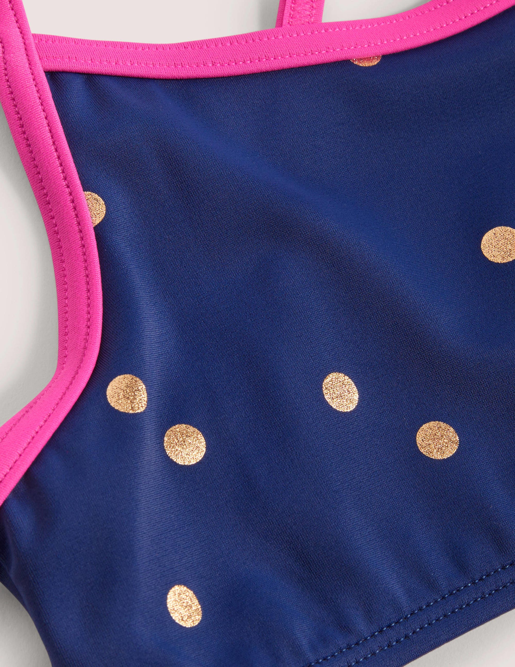 Patterned Bikini Top-Harmony Blue Gold Spot - Image 3