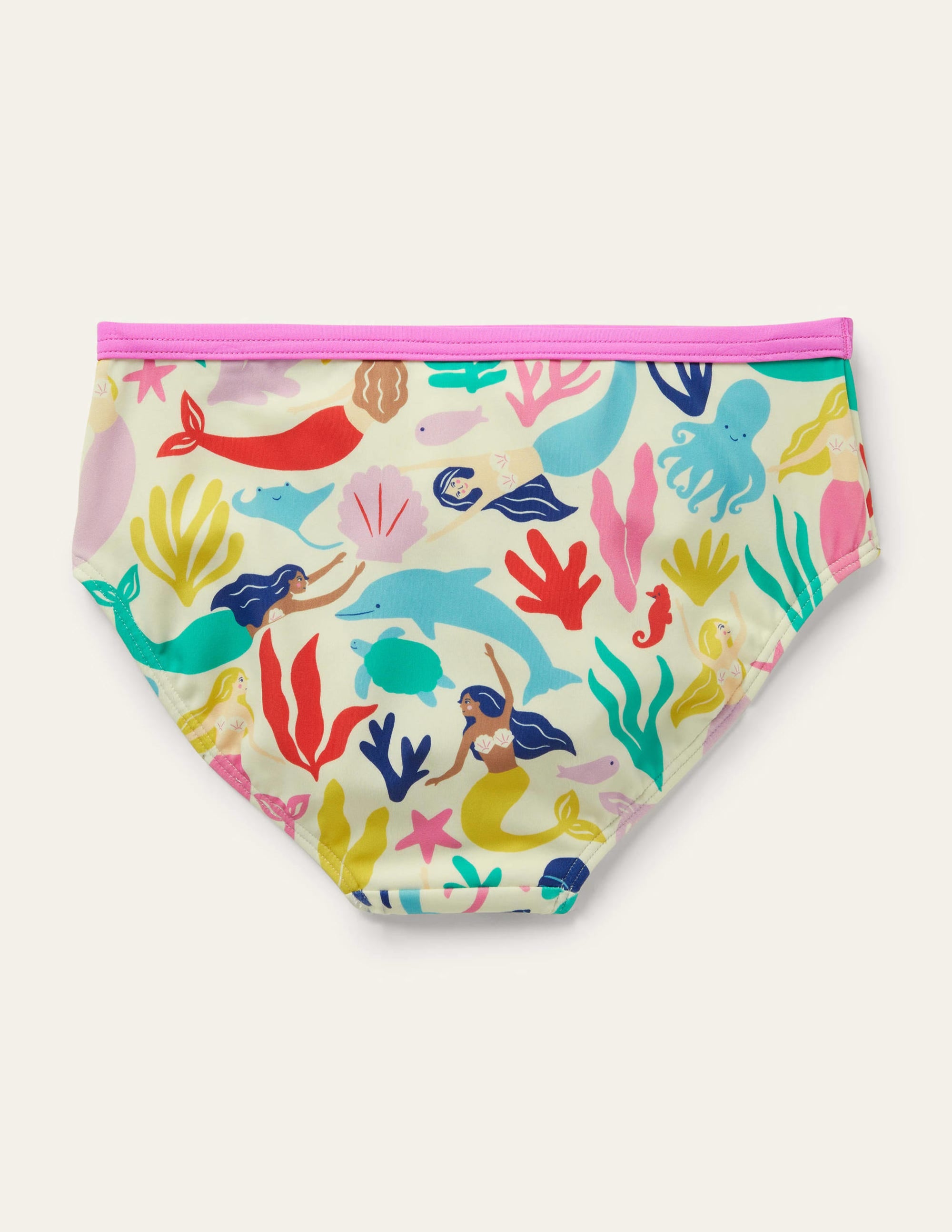 Patterned Bikini Bottoms-Multi Mermaids - Image 2