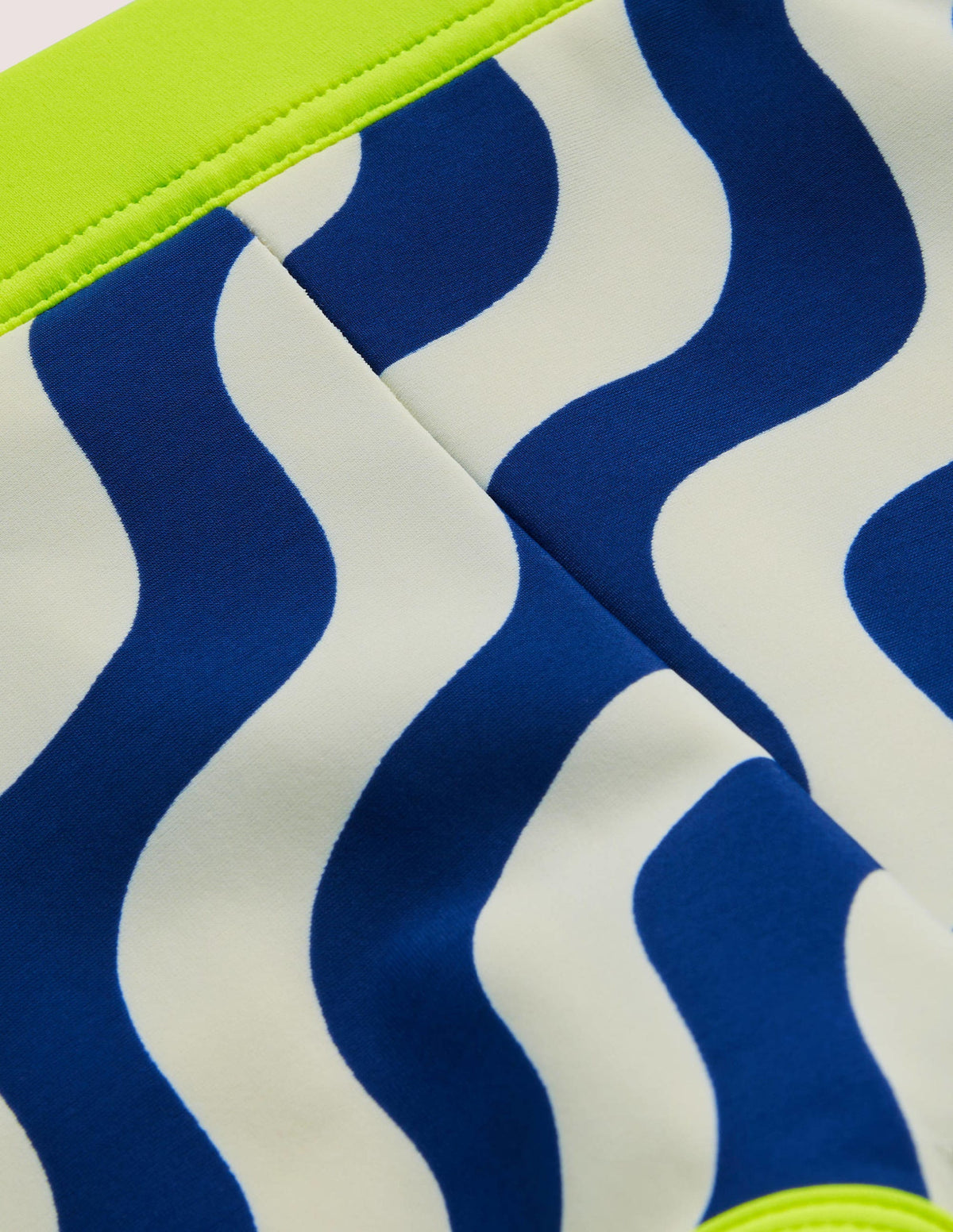 Patterned Swim Shorts-Ivory/Blue Wave - Image 3
