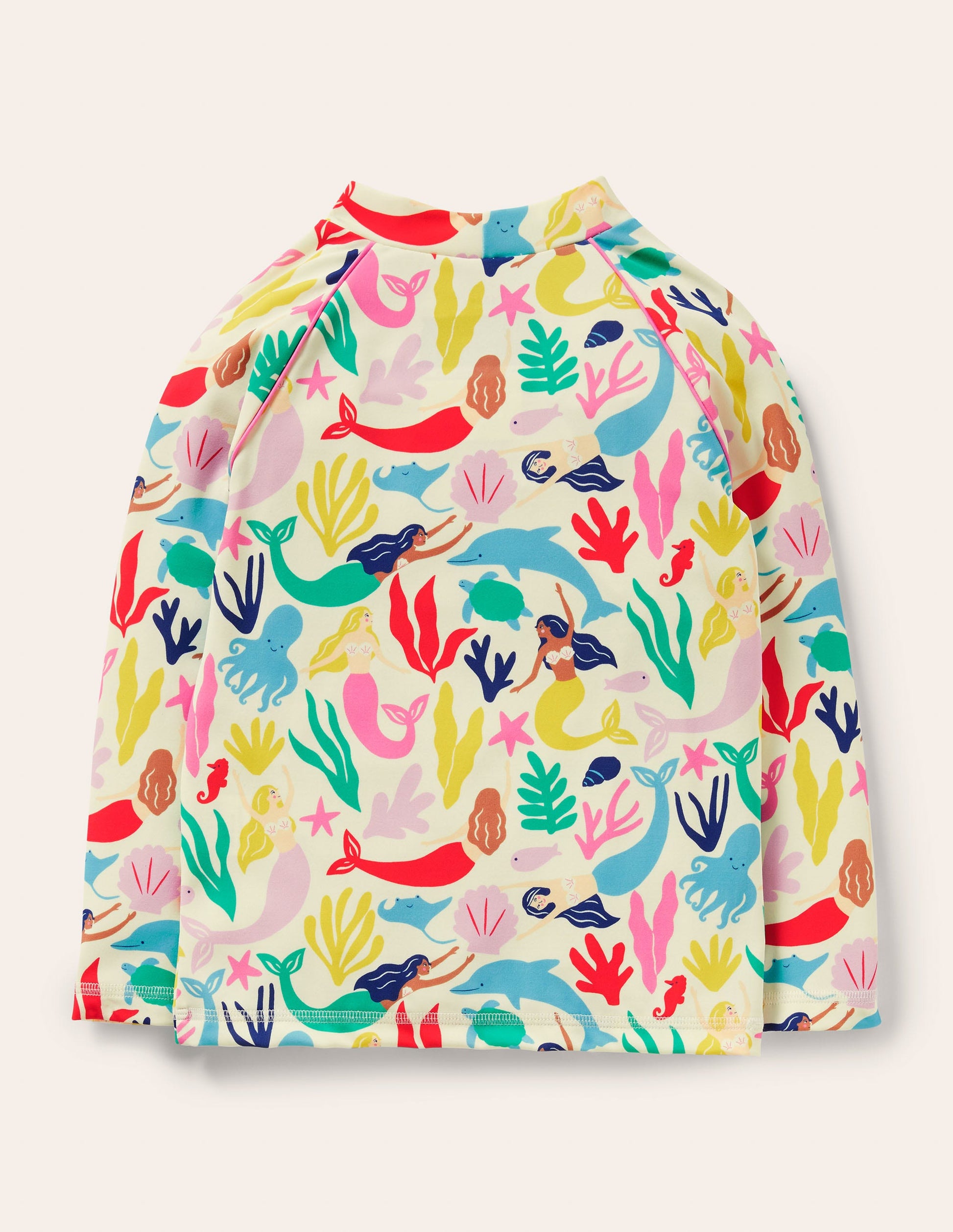 Patterned Rash Vest-Multi Mermaids-2