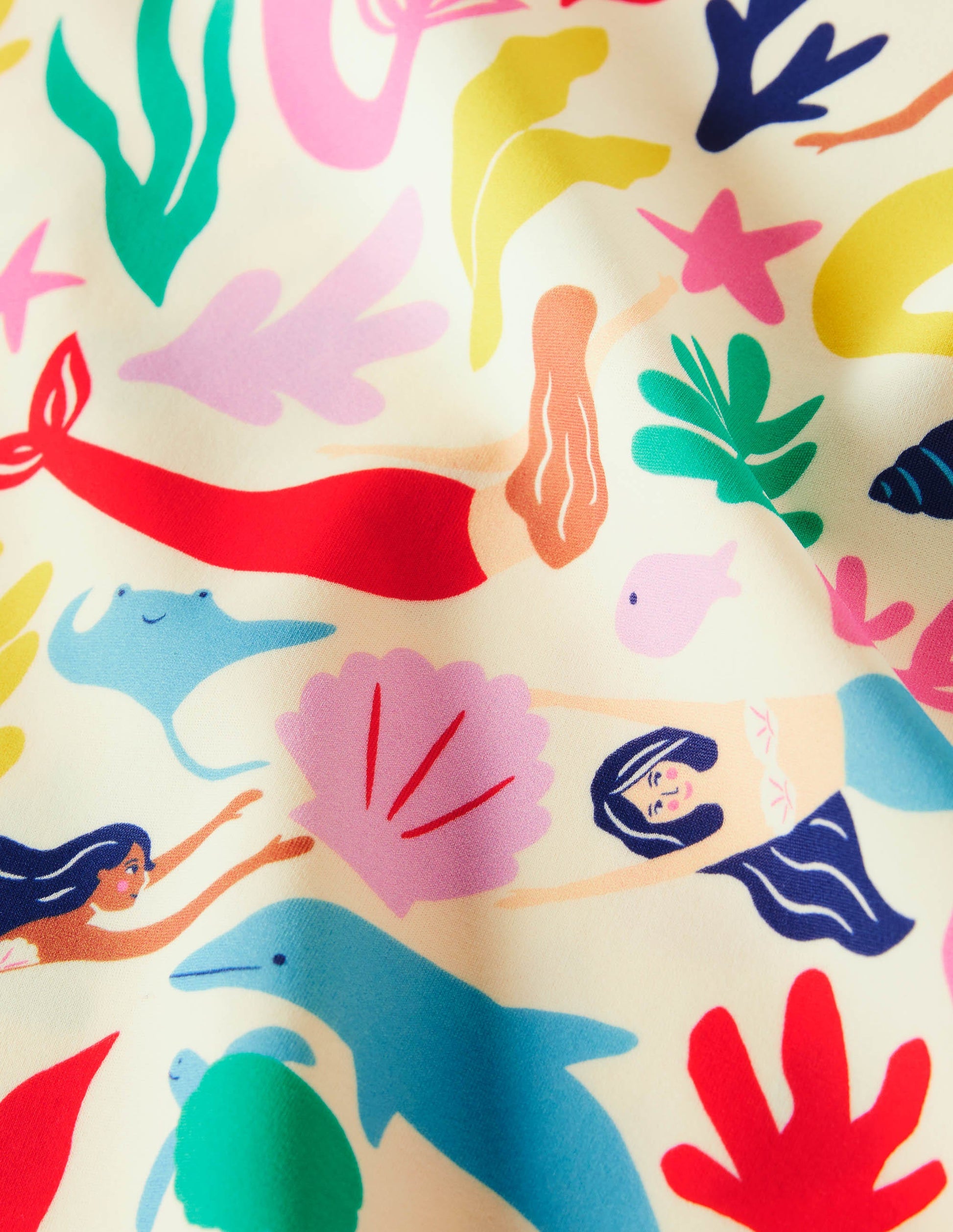 Patterned Rash Vest-Multi Mermaids-3