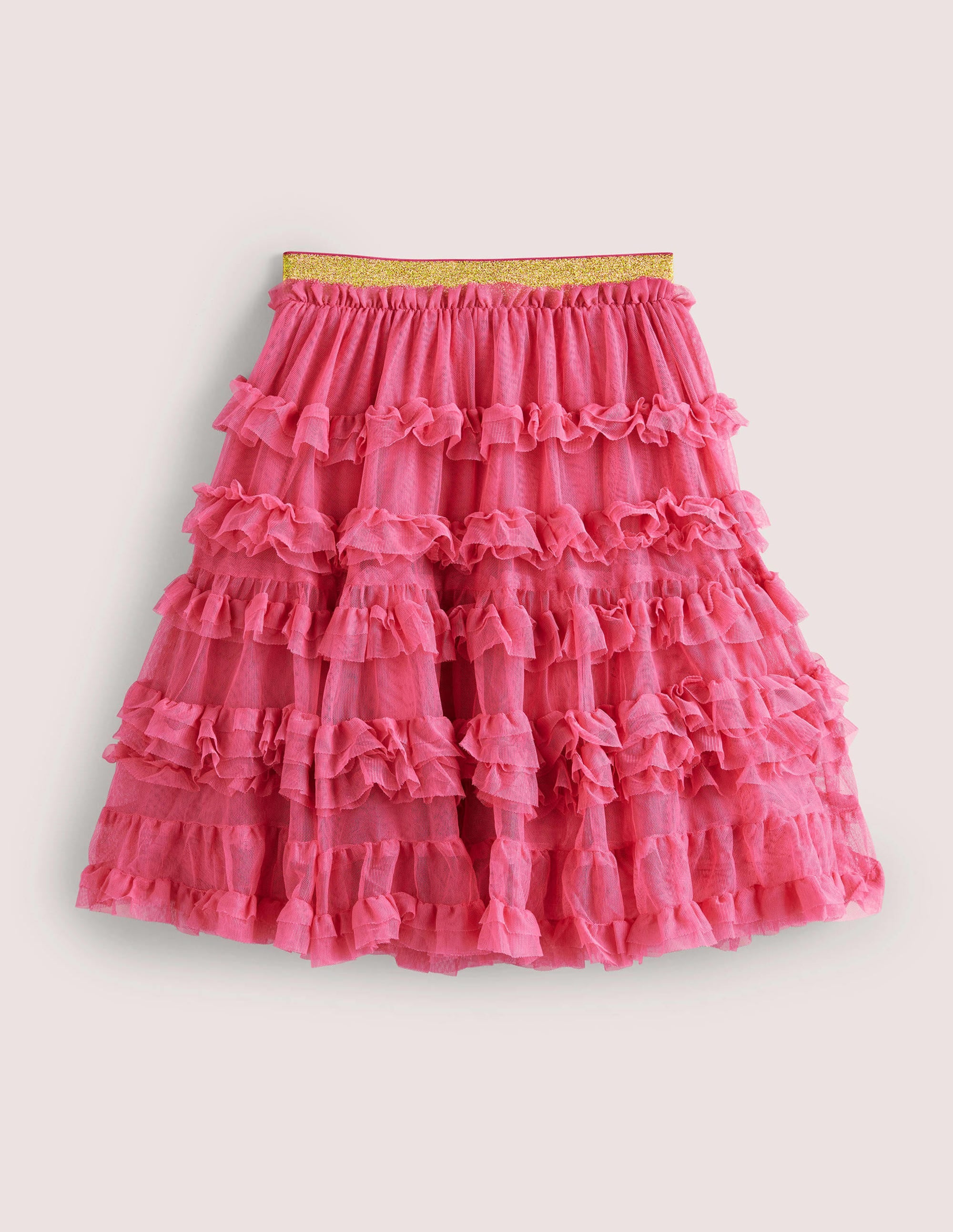 Midi Tulle Party Skirt-Pink - Image 2