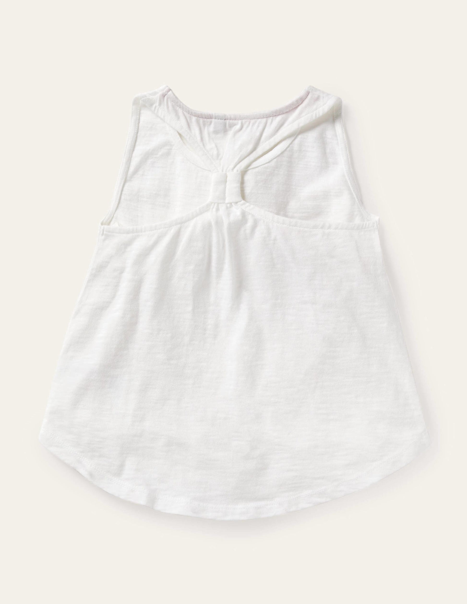 Knot Back Racer Vest-White-2