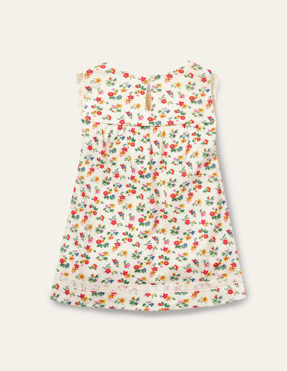 Broderie Yoke Top-Multi Patchwork Floral - Image 2