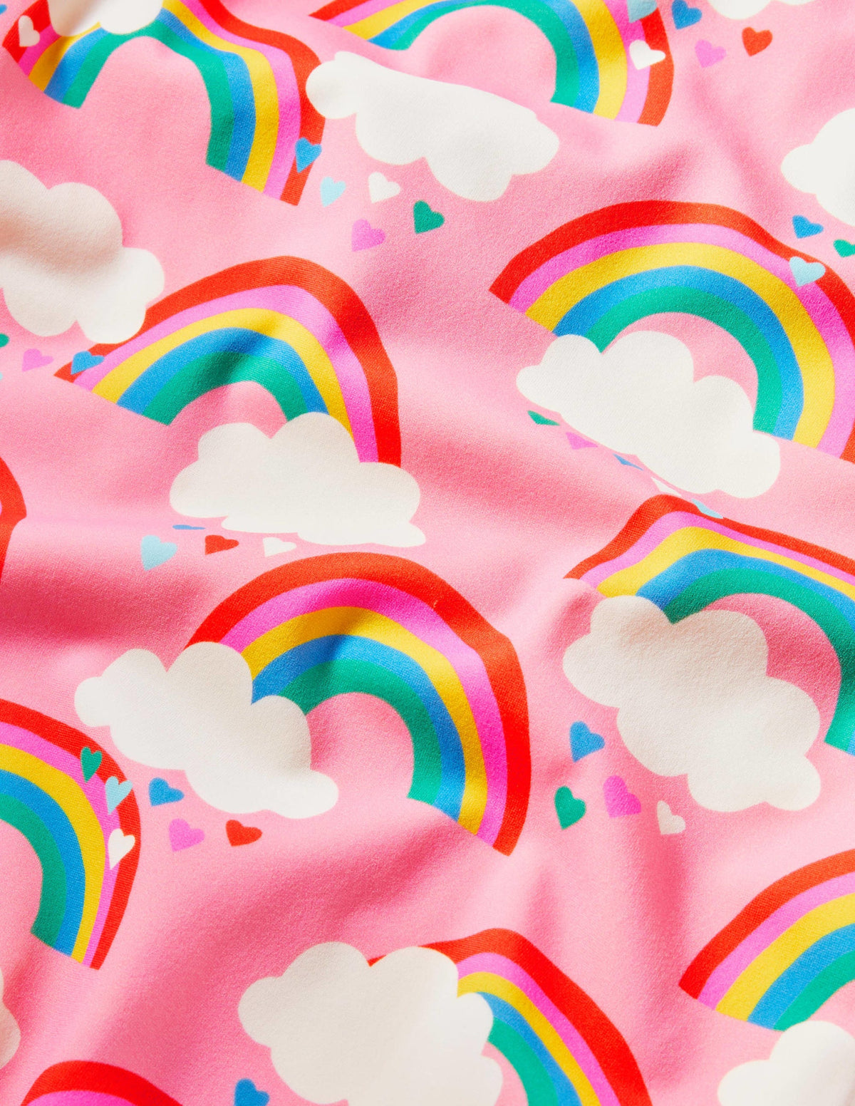 Cross-back Printed Swimsuit-Pink Lemonade Rainbows - Image 3