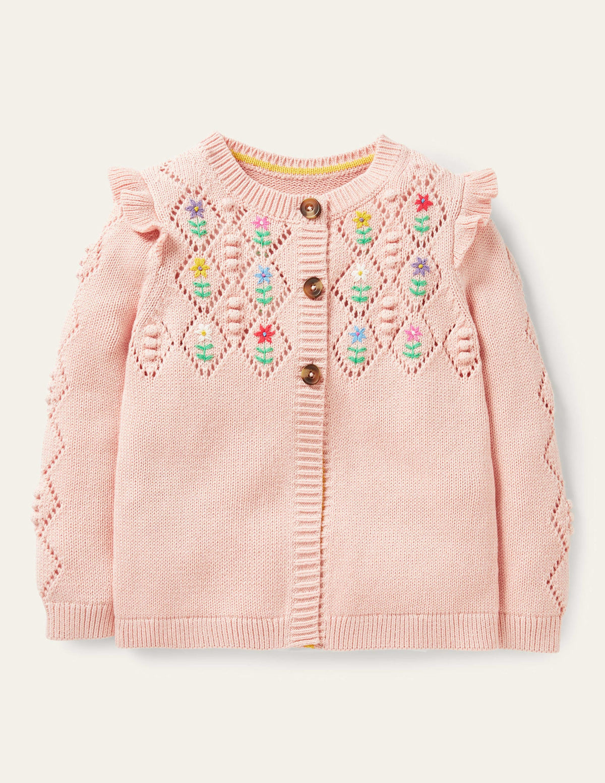 Embroidered Cardigan-Provence Dusty Pink - Image 1