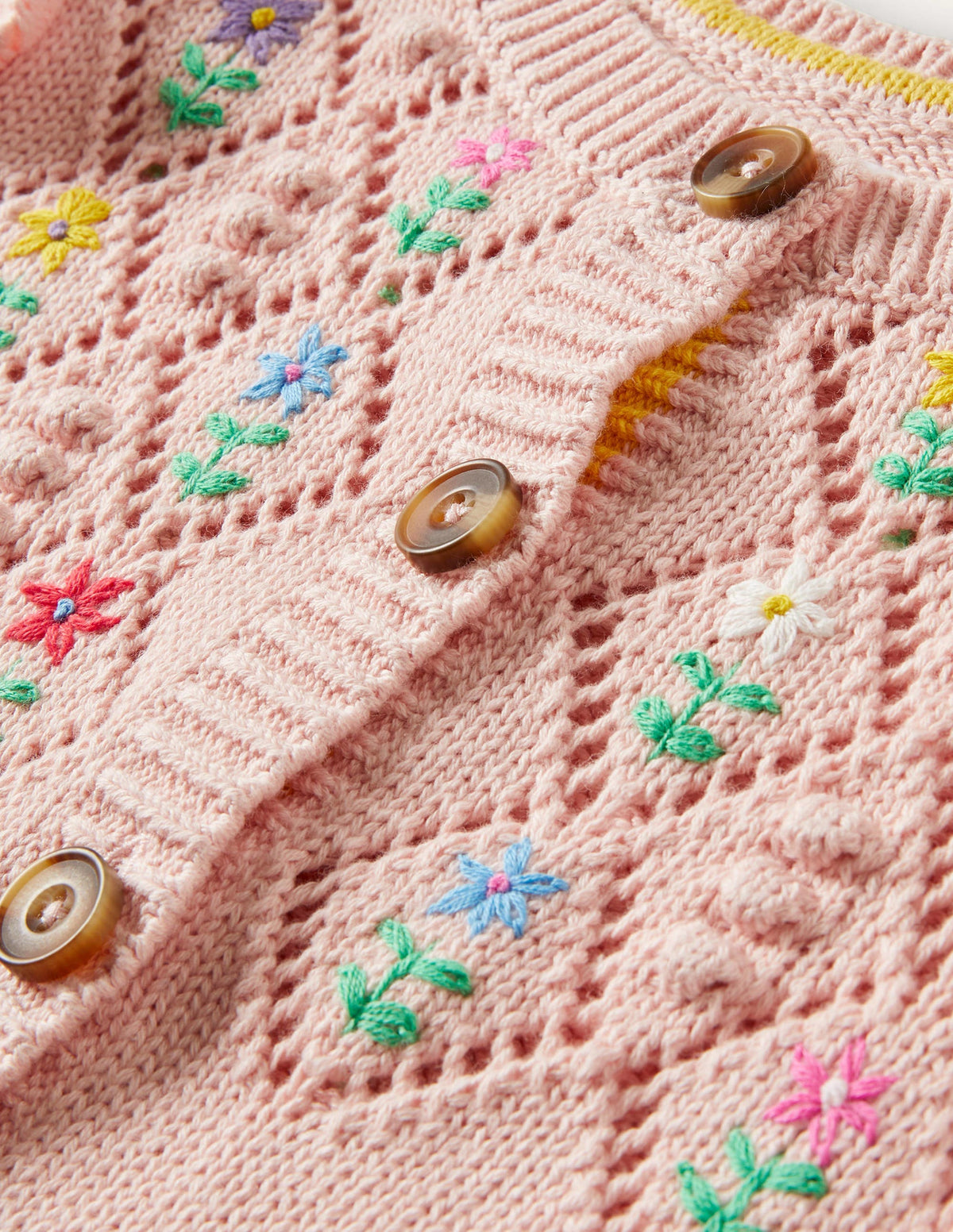 Embroidered Cardigan-Provence Dusty Pink-3