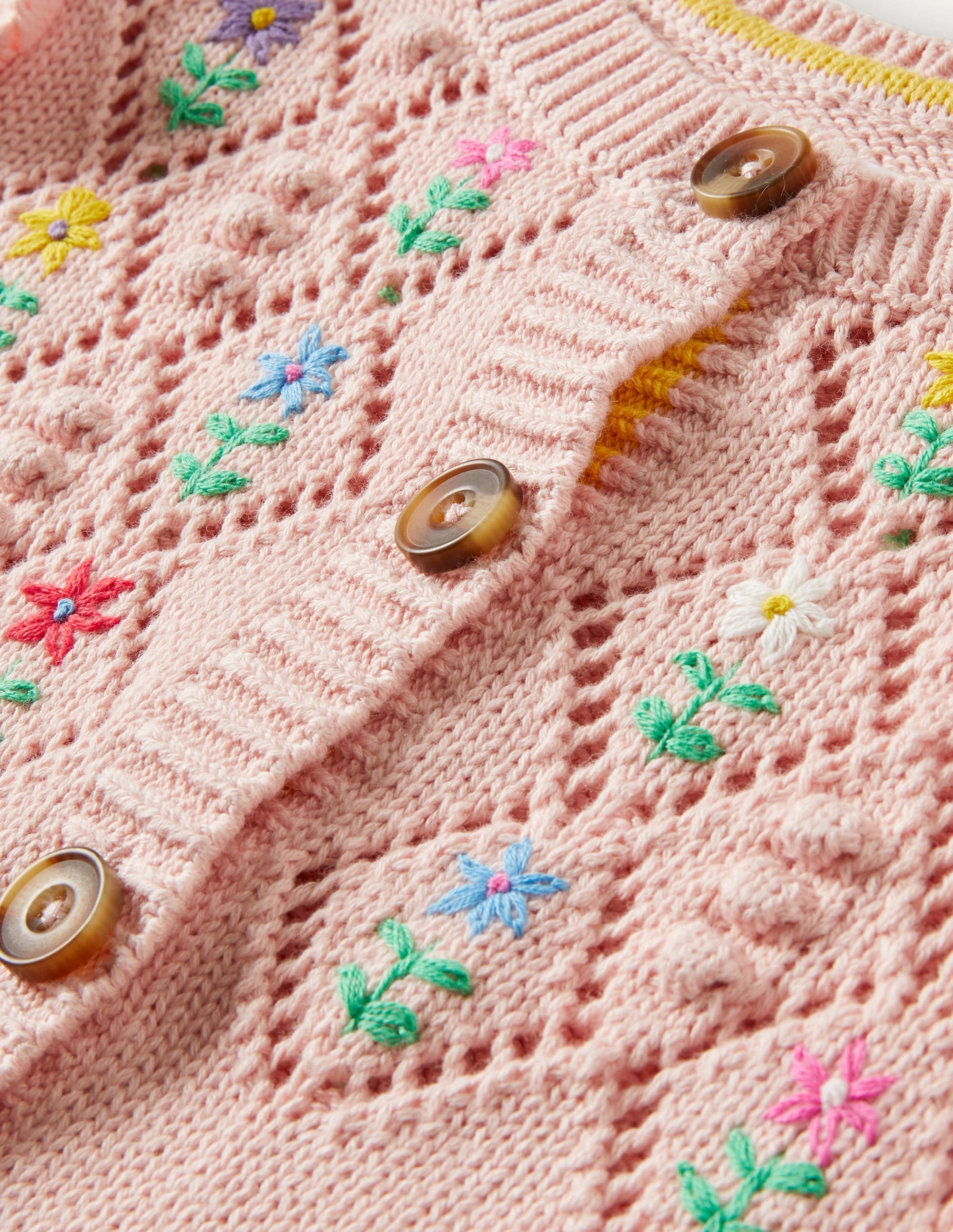 Embroidered Cardigan-Provence Dusty Pink - Image 3