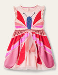 Butterfly Tulle Dress-Provence Dusty Pink Butterfly