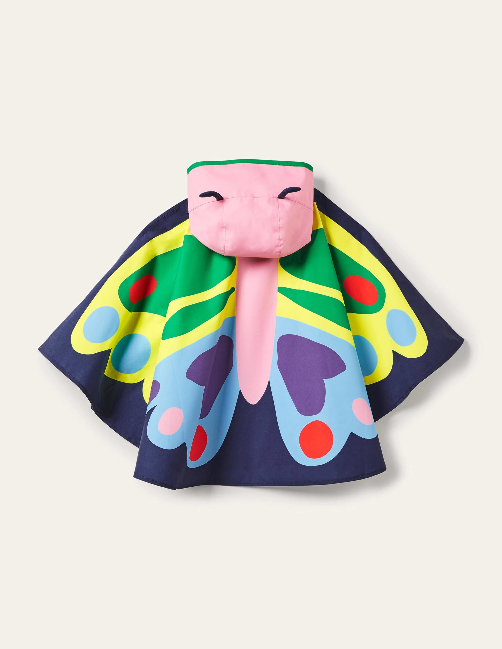 Butterfly Poncho-College Navy - Image 2
