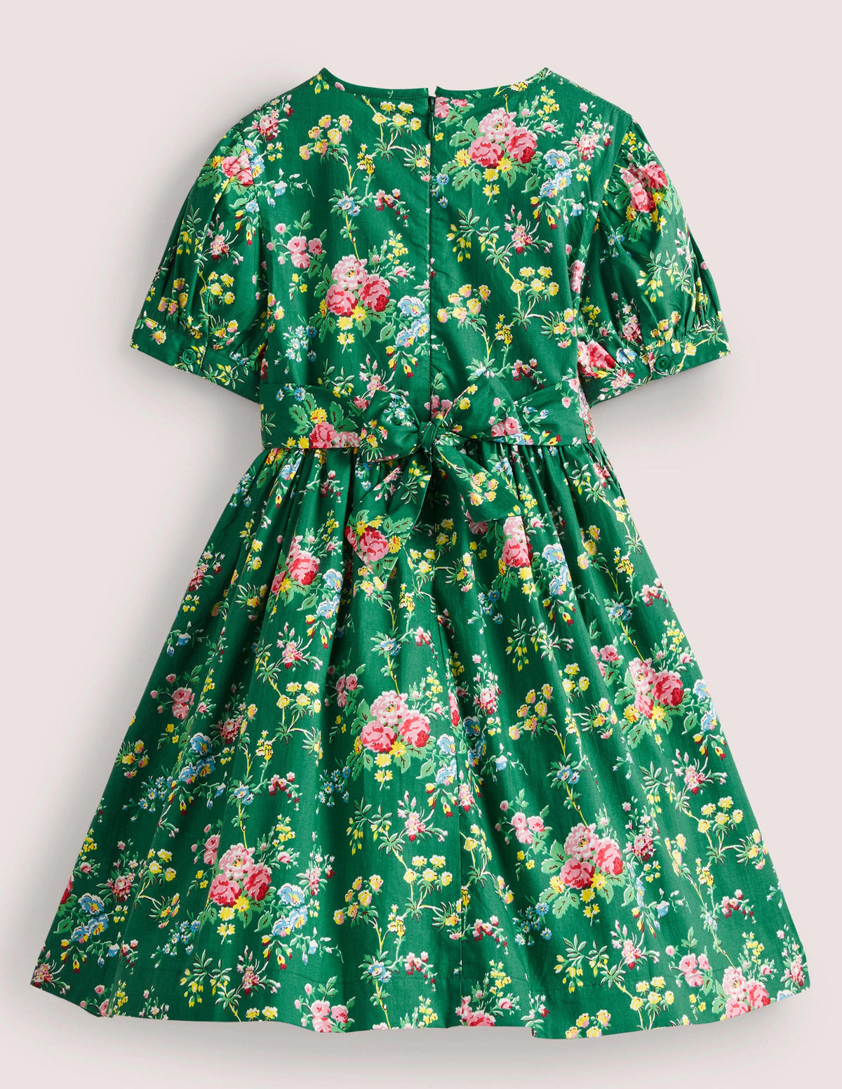 Smocked Dress-Shady Glade Green Floral-2