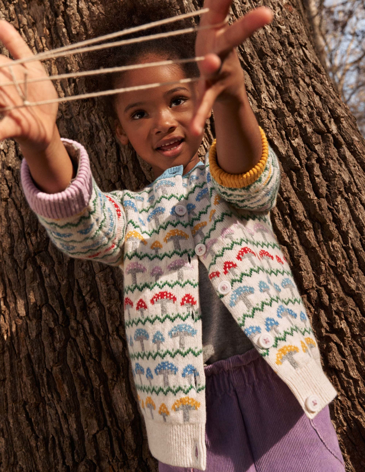 Fun Fair Isle Cardigan-Toadstool Fair Isle-4