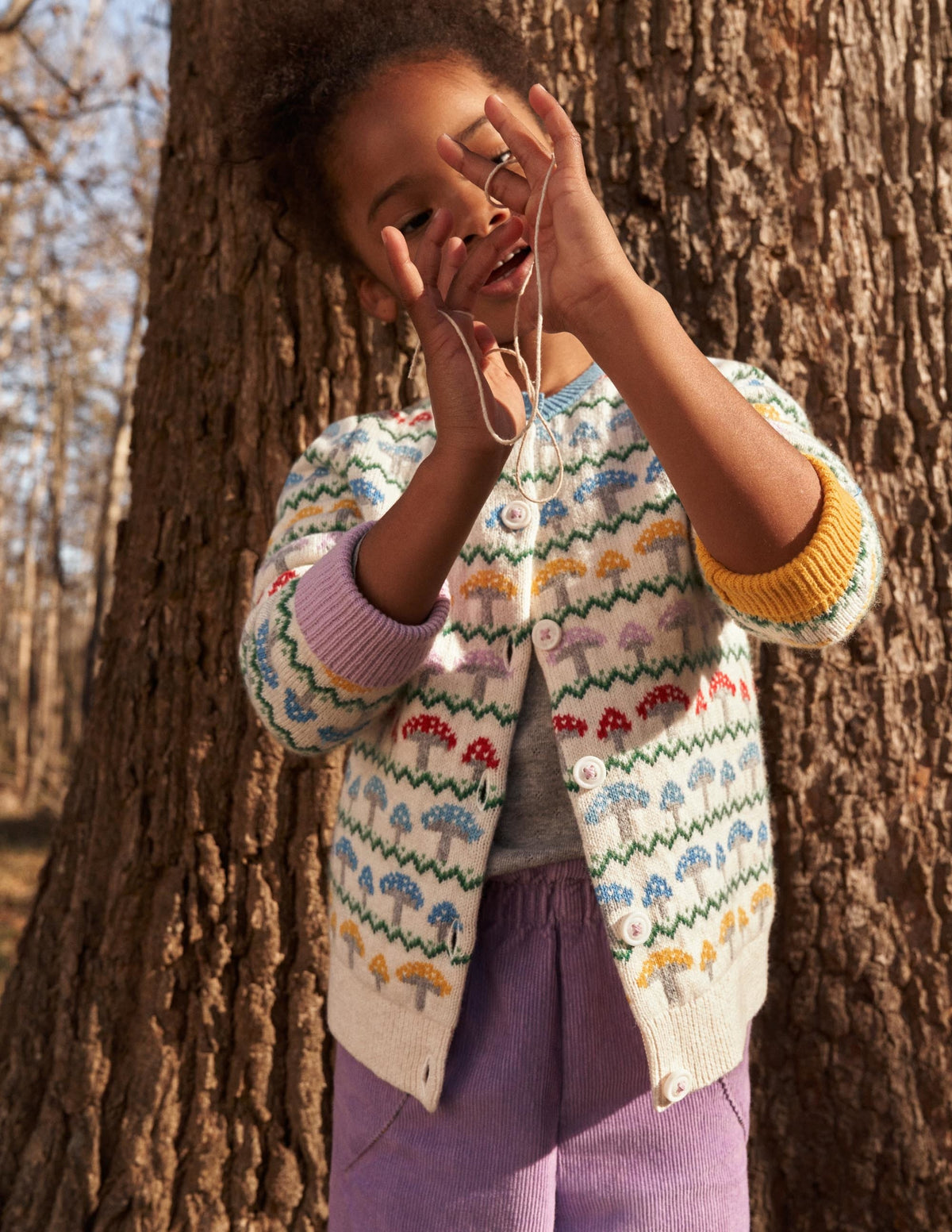 Fun Fair Isle Cardigan-Toadstool Fair Isle-5