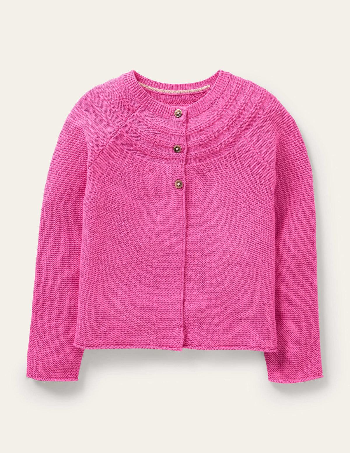Cotton Cashmere Mix Cardigan-Tickled Pink - Image 1