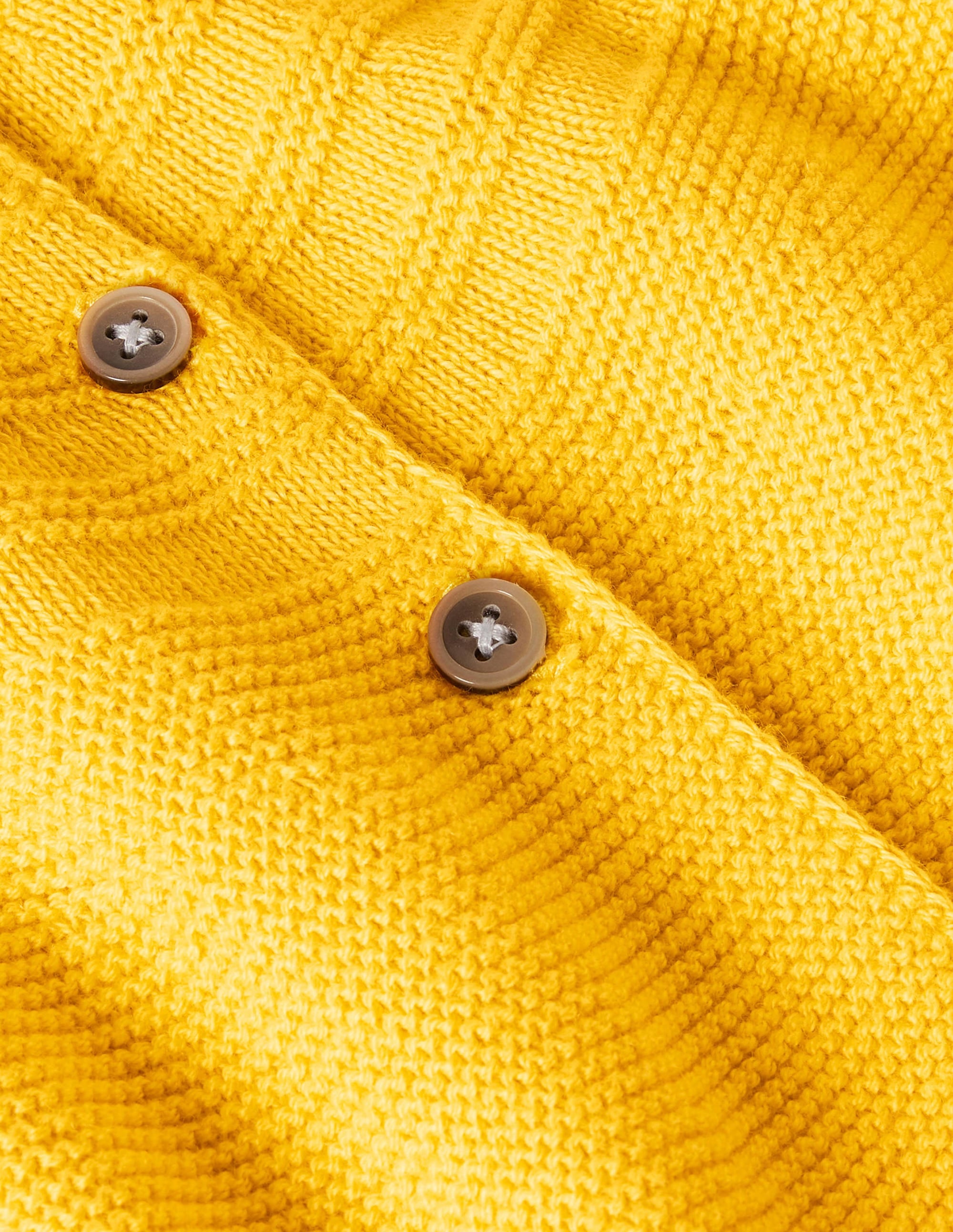Cotton Cashmere Mix Cardigan-Sweetcorn Yellow - Image 3