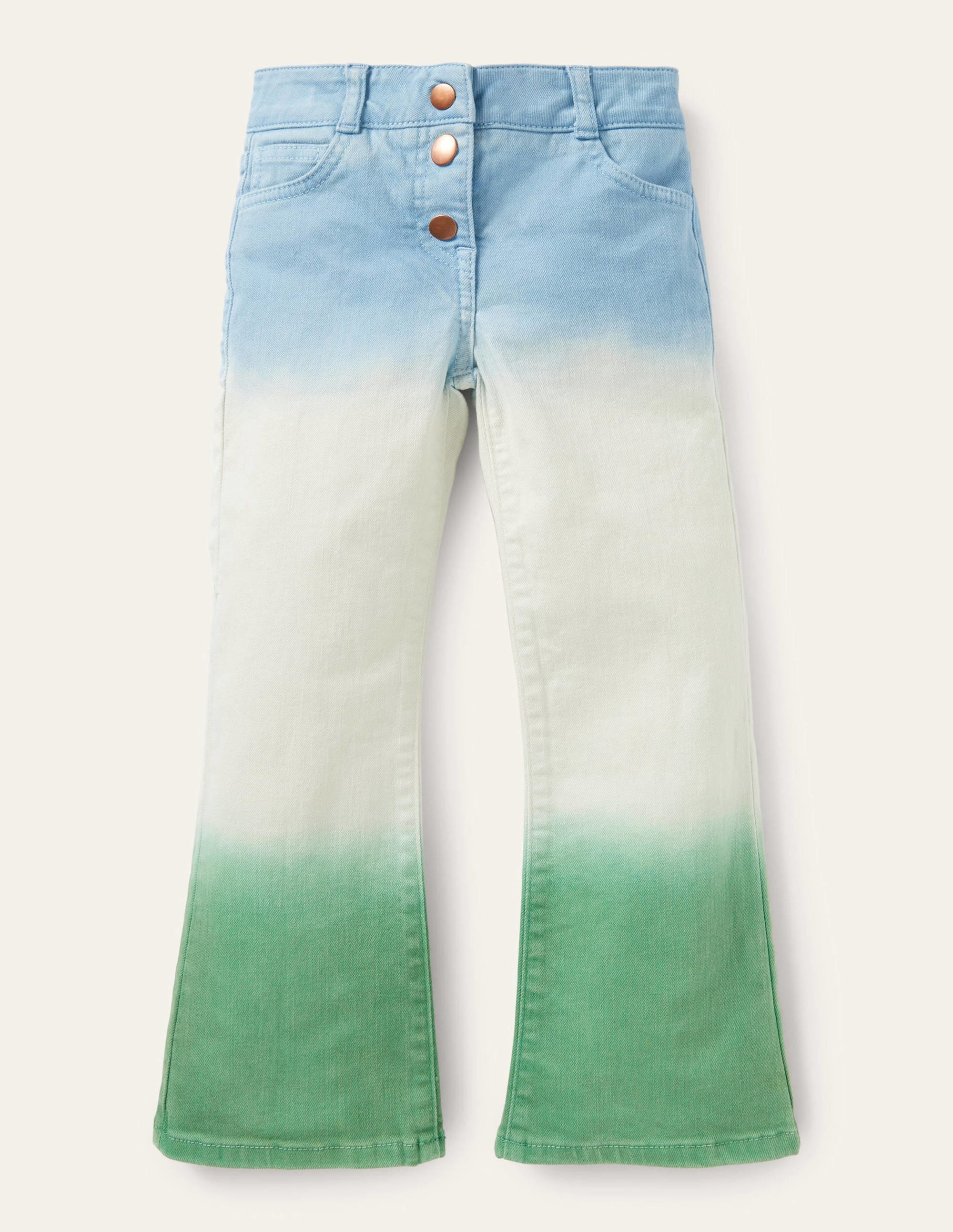 Flared Jeans-Surfboard Blue/Green Ombre - Image 1