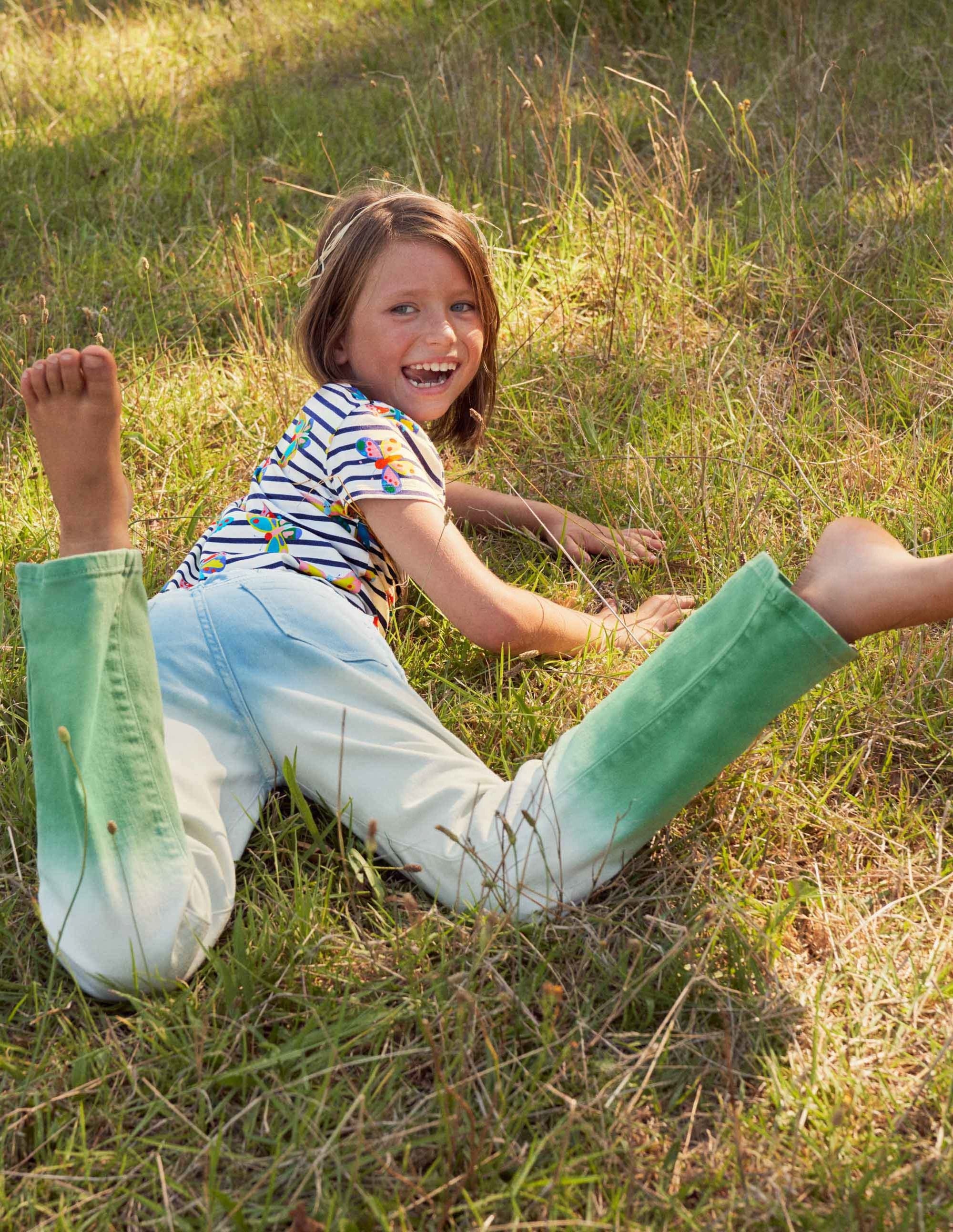 Flared Jeans-Surfboard Blue/Green Ombre - Image 6
