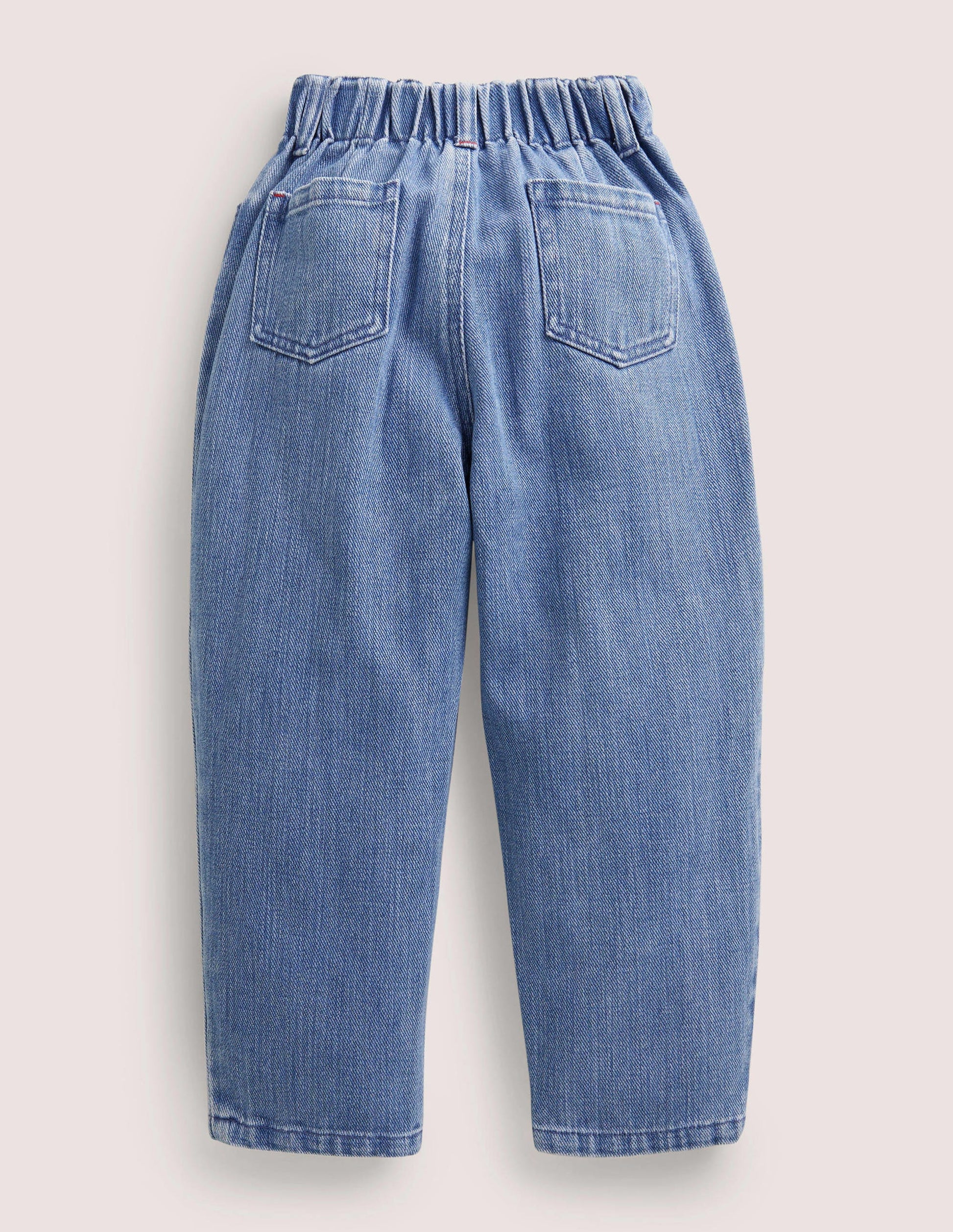 Barrel Leg Jeans-Mid Vintage Denim-2