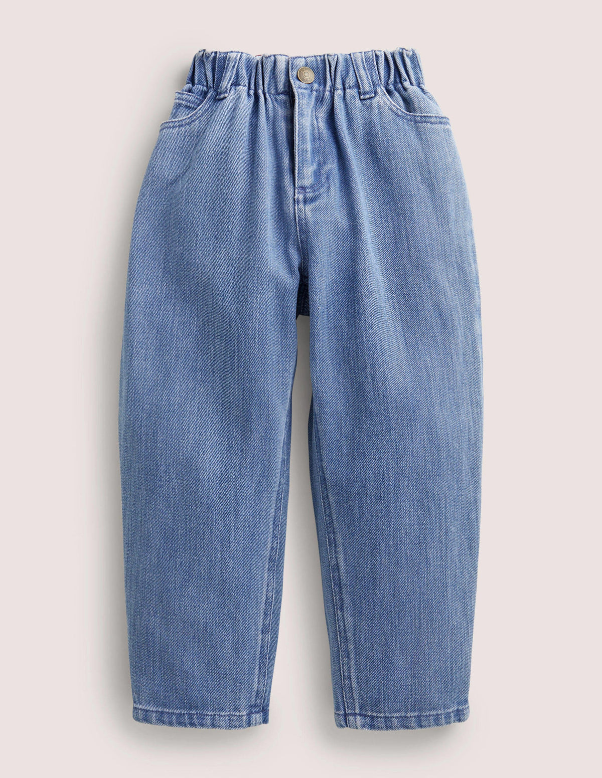 Barrel Leg Jeans-Mid Vintage Denim - Image 1
