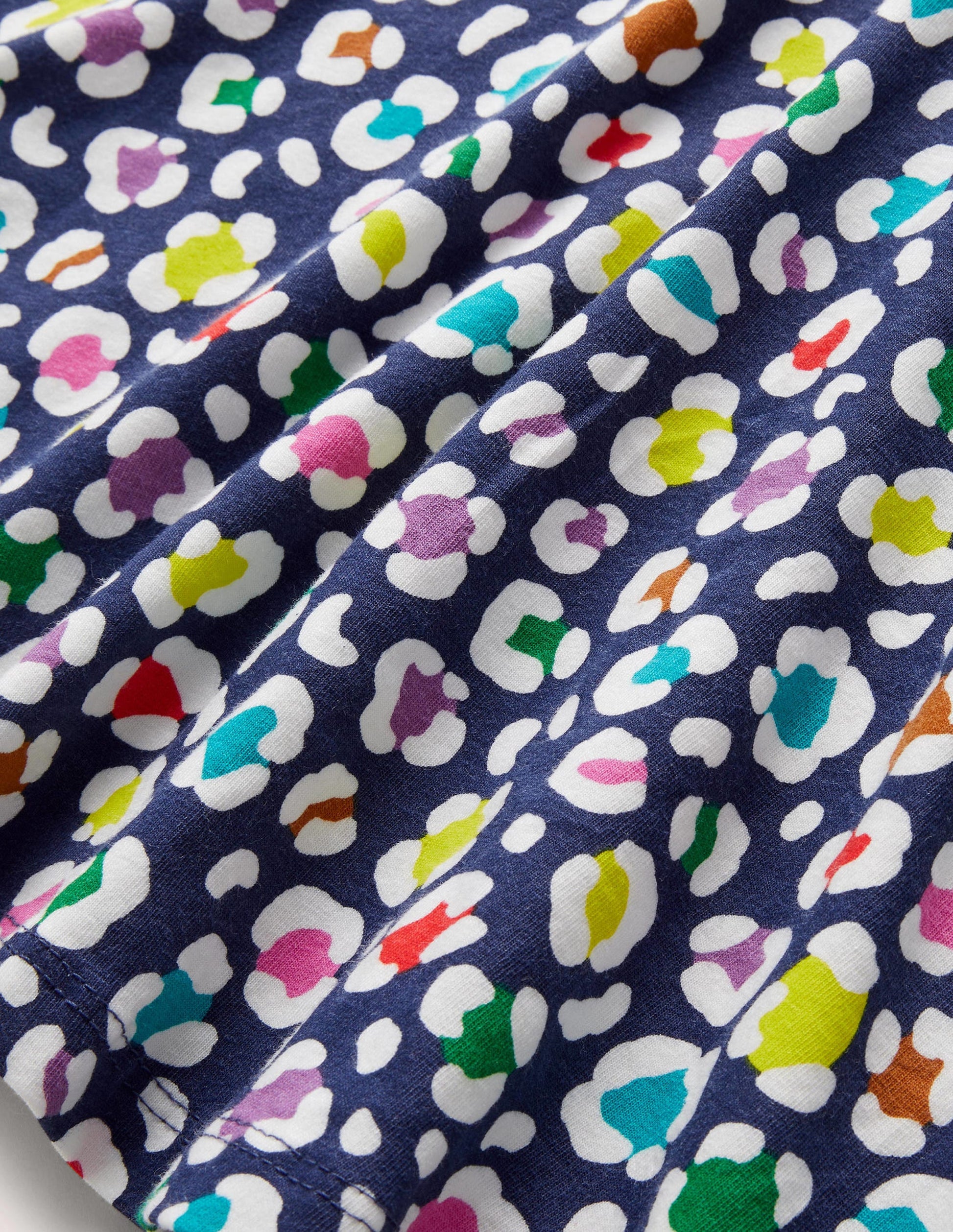 Twirly Skater Dress-Starboard Blue Leopard-3