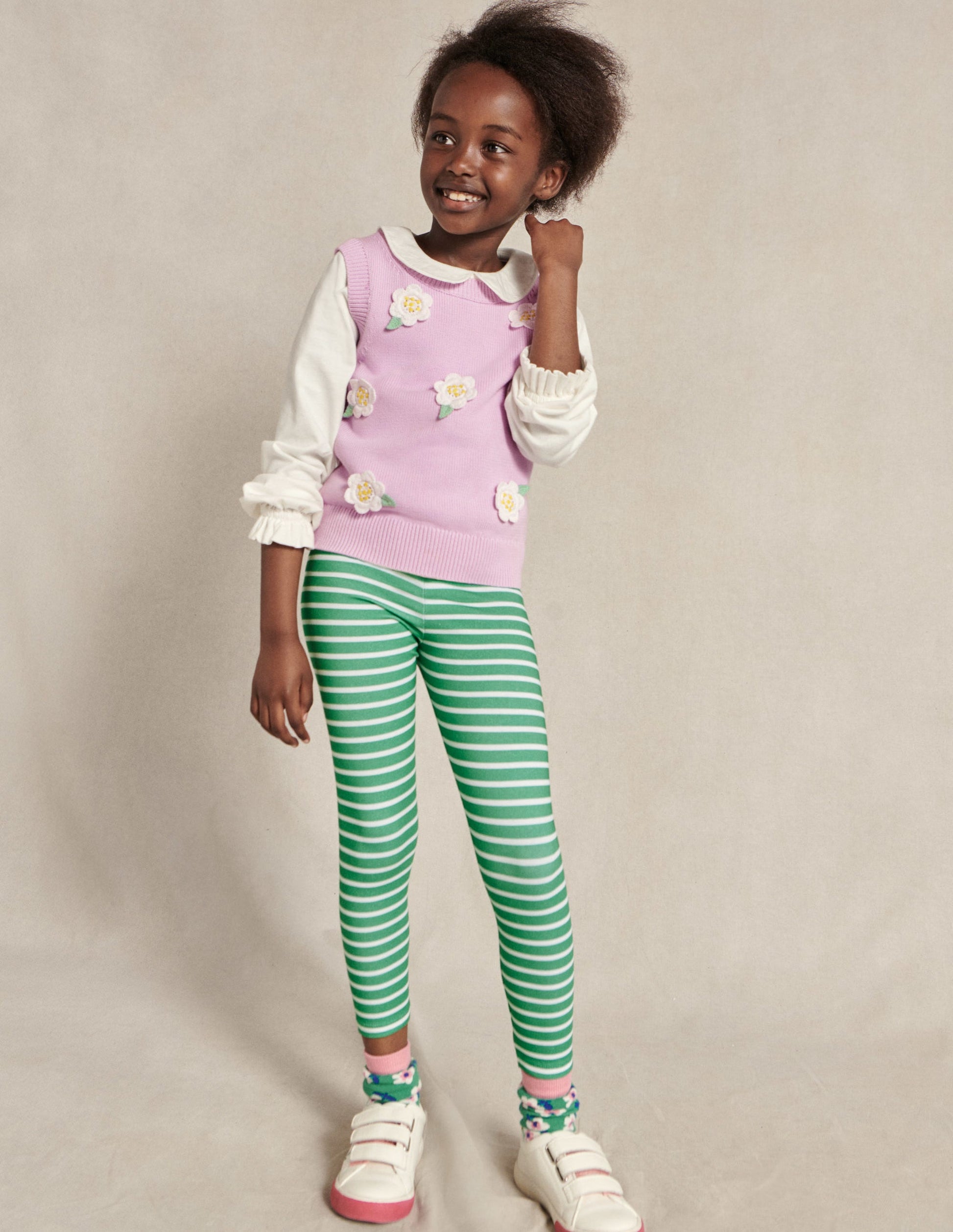 Collared Jersey Top-Ivory-5