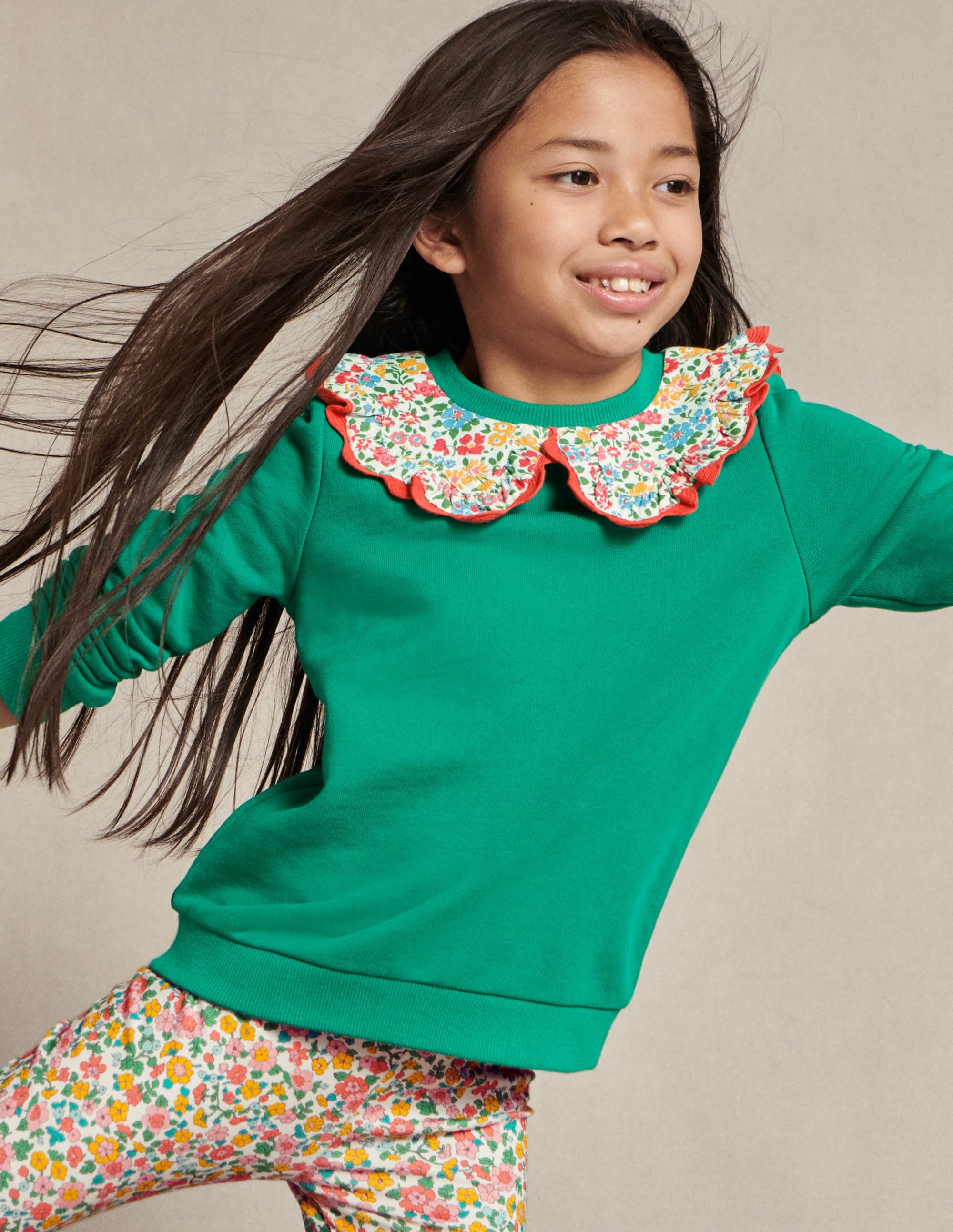 Collared Sweatshirt-Shady Glade Green - Image 6