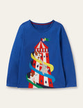 Animal Appliqué T-shirt-Bluebell Blue Carnival Slide