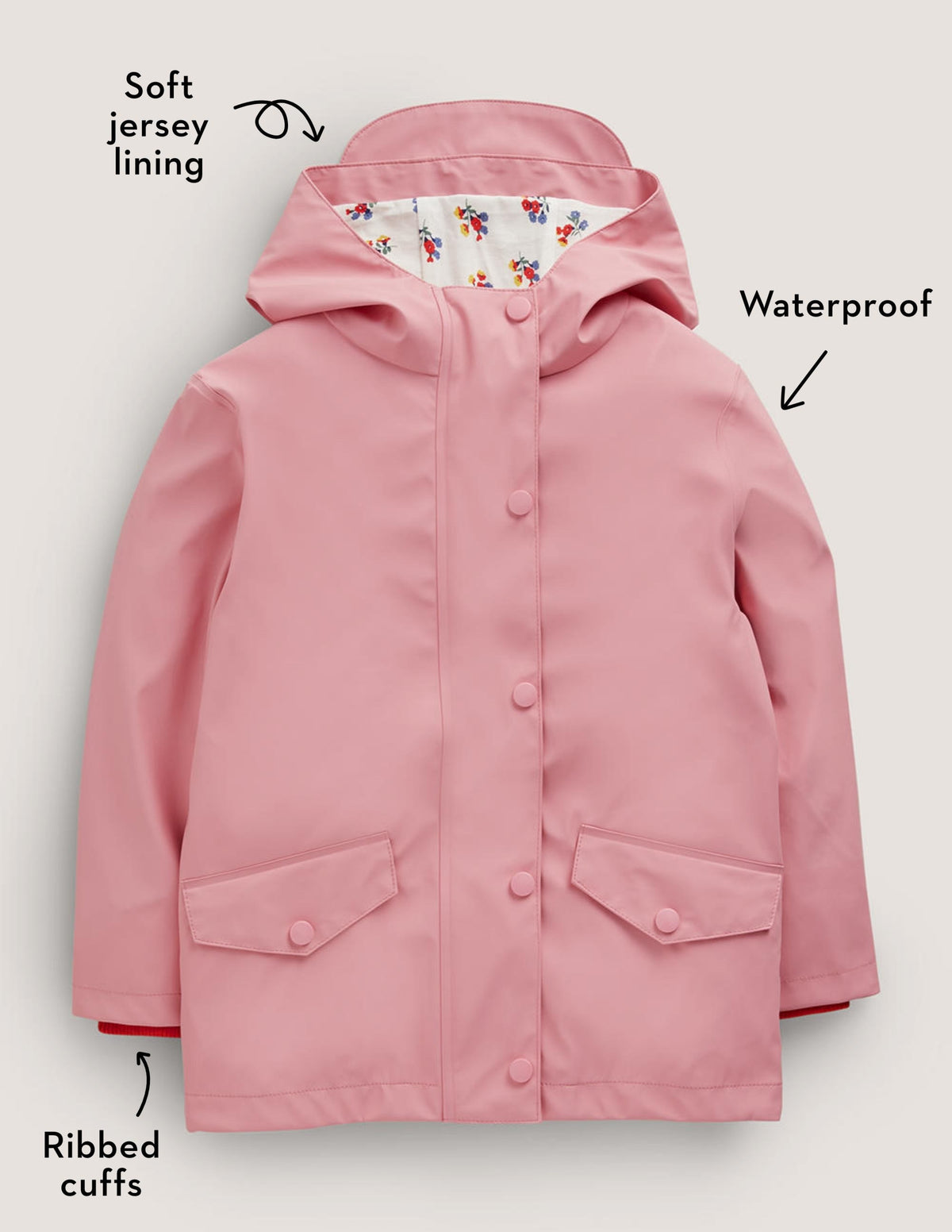Pink Waterproof Fisherman's Jacket-Formica Pink-5
