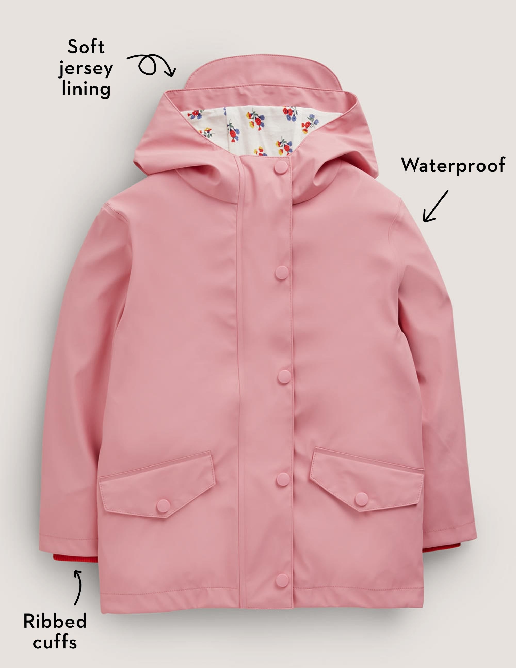 Pink Waterproof Fisherman's Jacket-Formica Pink - Image 5
