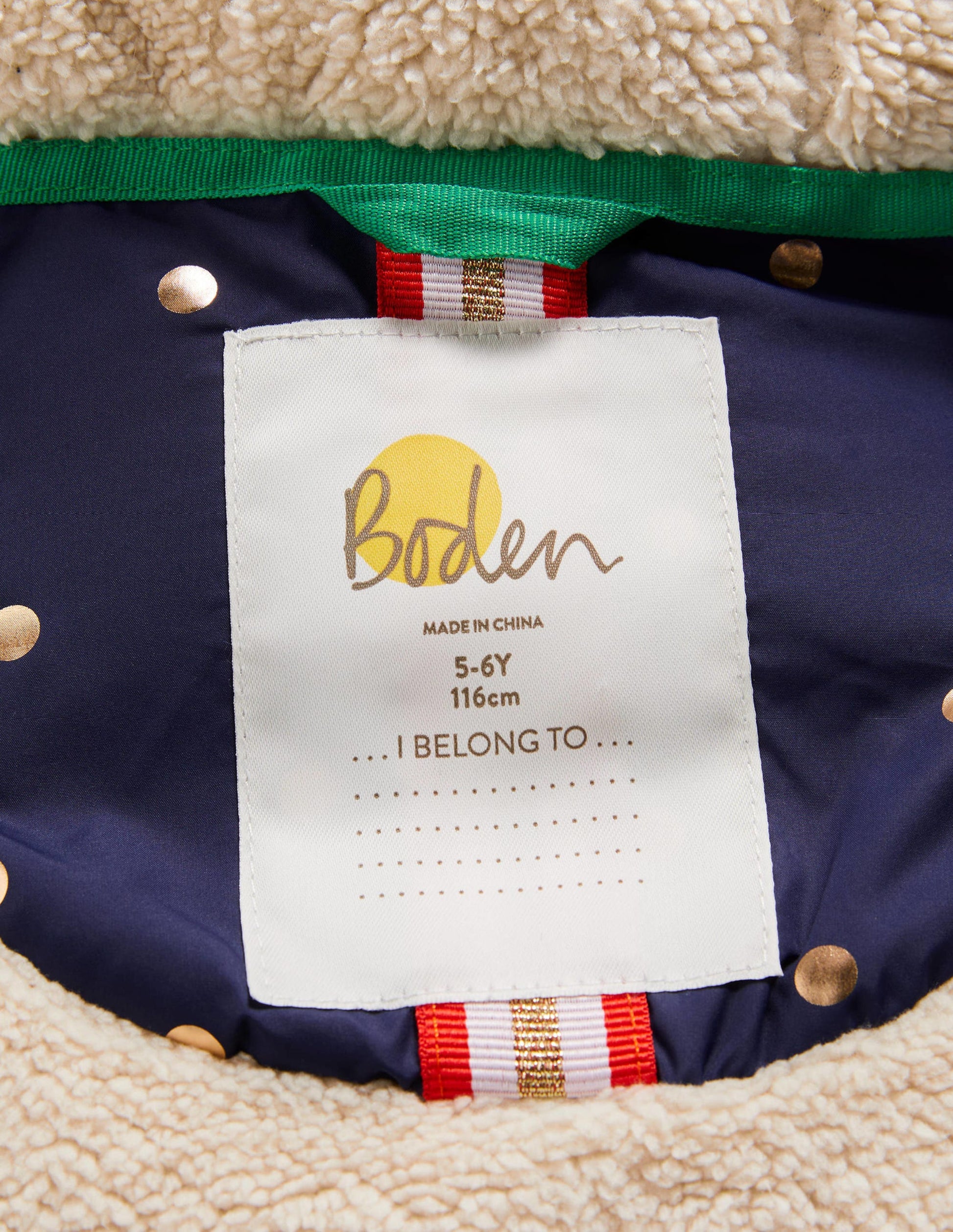 Gold Polka Dot Navy Puffer Jacket-College Navy Foil Spot-4