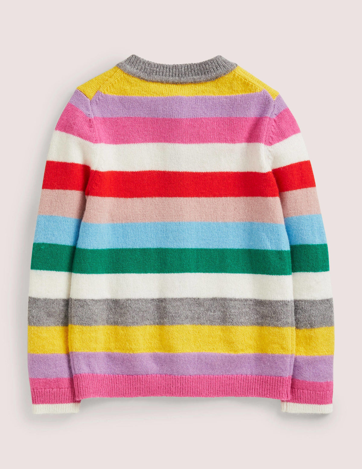 Rainbow Stripe Cardigan-Multi Rainbow Stripe - Image 2