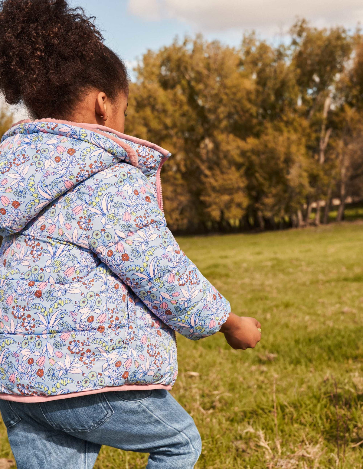 Reversible Borg Jacket-Dusty Blue Floral - Image 14